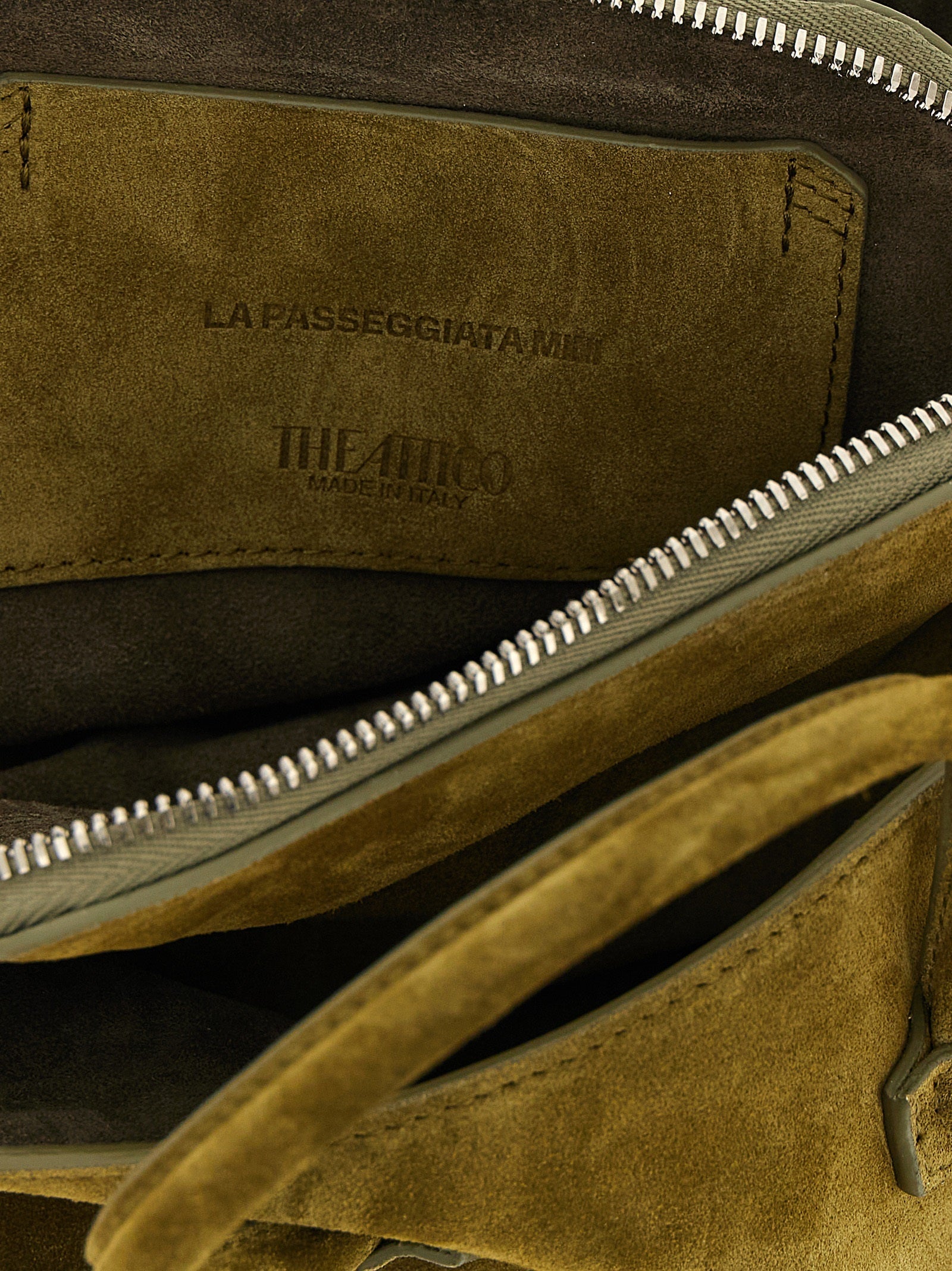 The Attico Bicolor Bovine Leather Handbag The Attico
