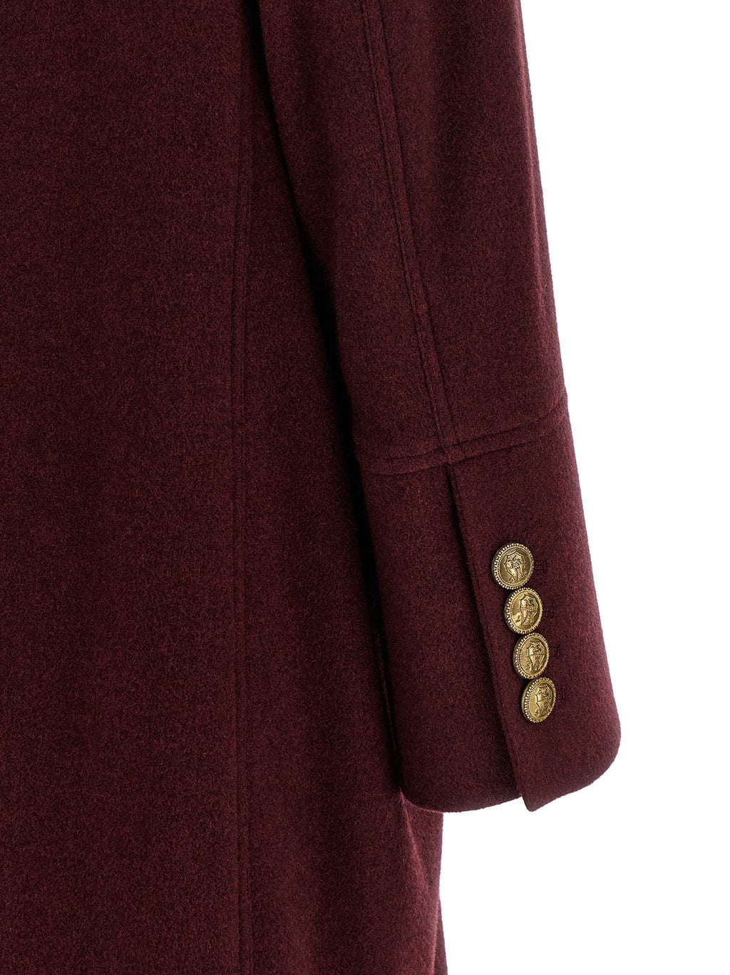 Brunello Cucinelli Bordeaux Cashmere Coat Brunello Cucinelli