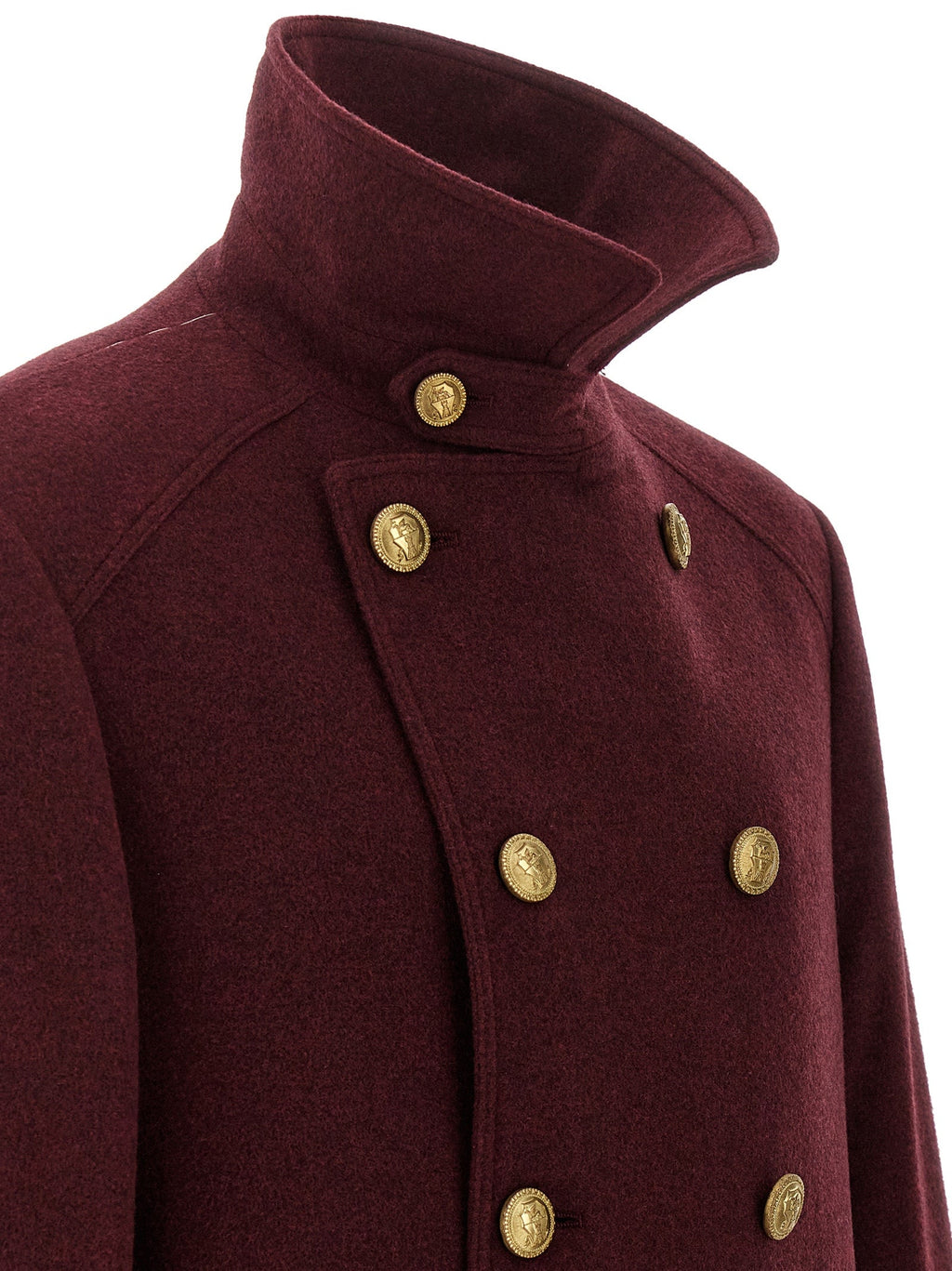 Brunello Cucinelli Bordeaux Cashmere Coat Brunello Cucinelli