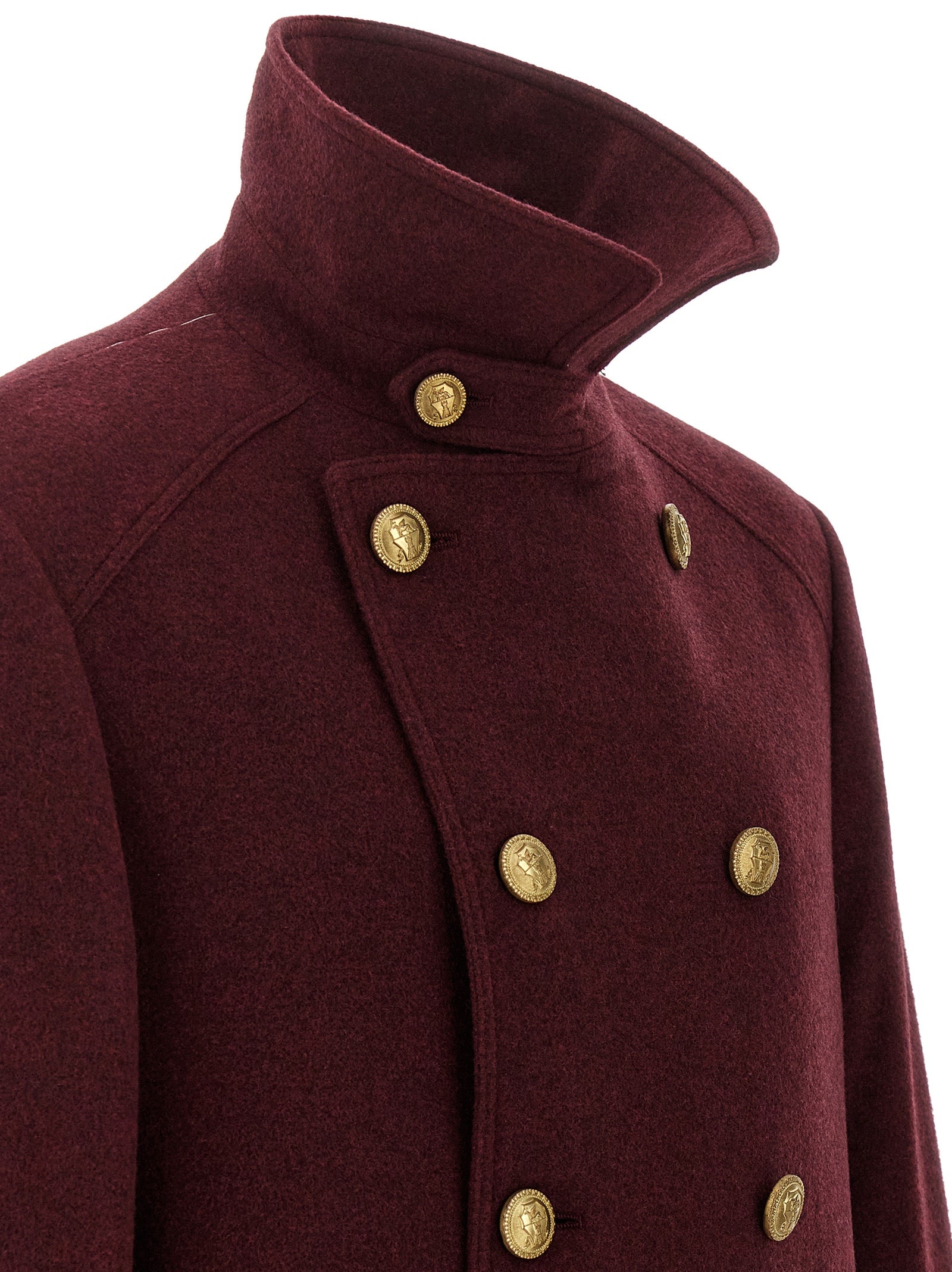 Brunello Cucinelli Bordeaux Cashmere Coat Brunello Cucinelli