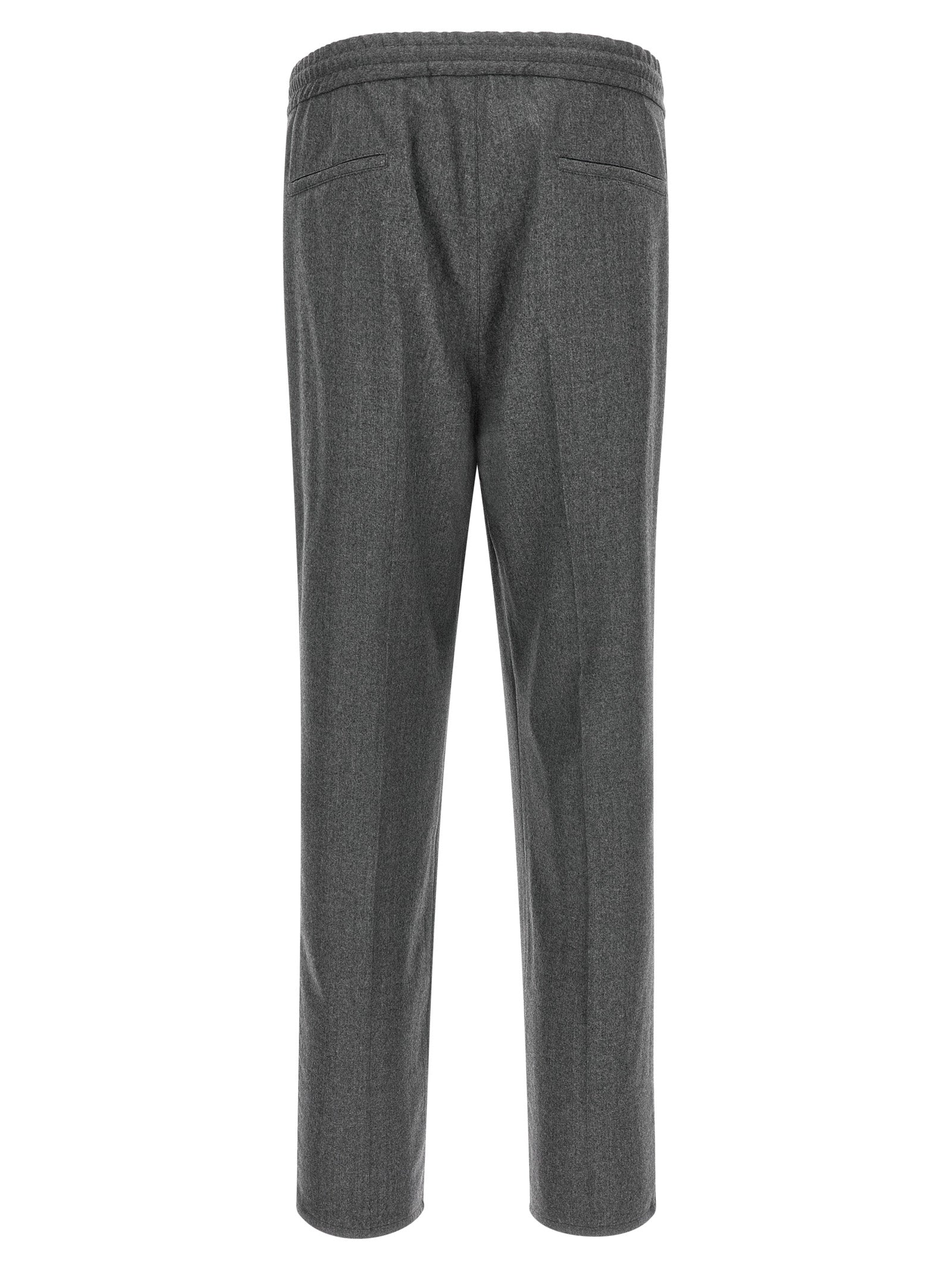 Brunello Cucinelli Gray Virgin Wool Casual Pants