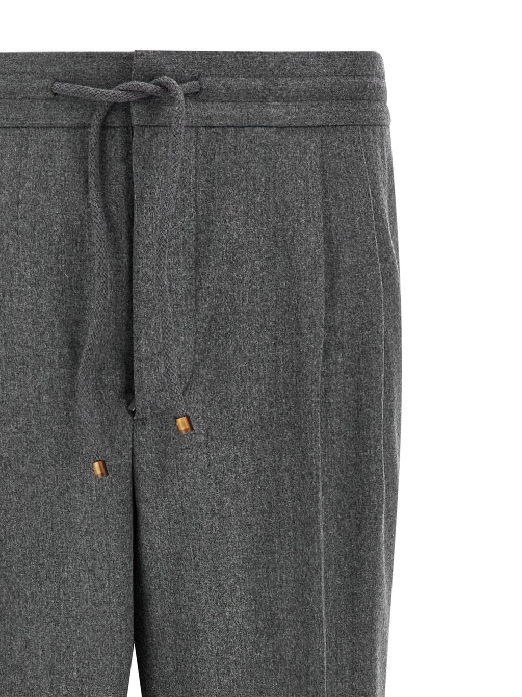 Brunello Cucinelli Gray Virgin Wool Casual Pants