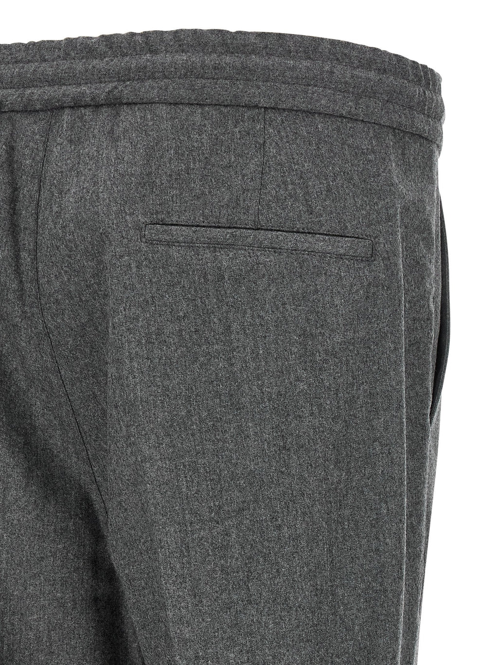 Brunello Cucinelli Gray Virgin Wool Casual Pants