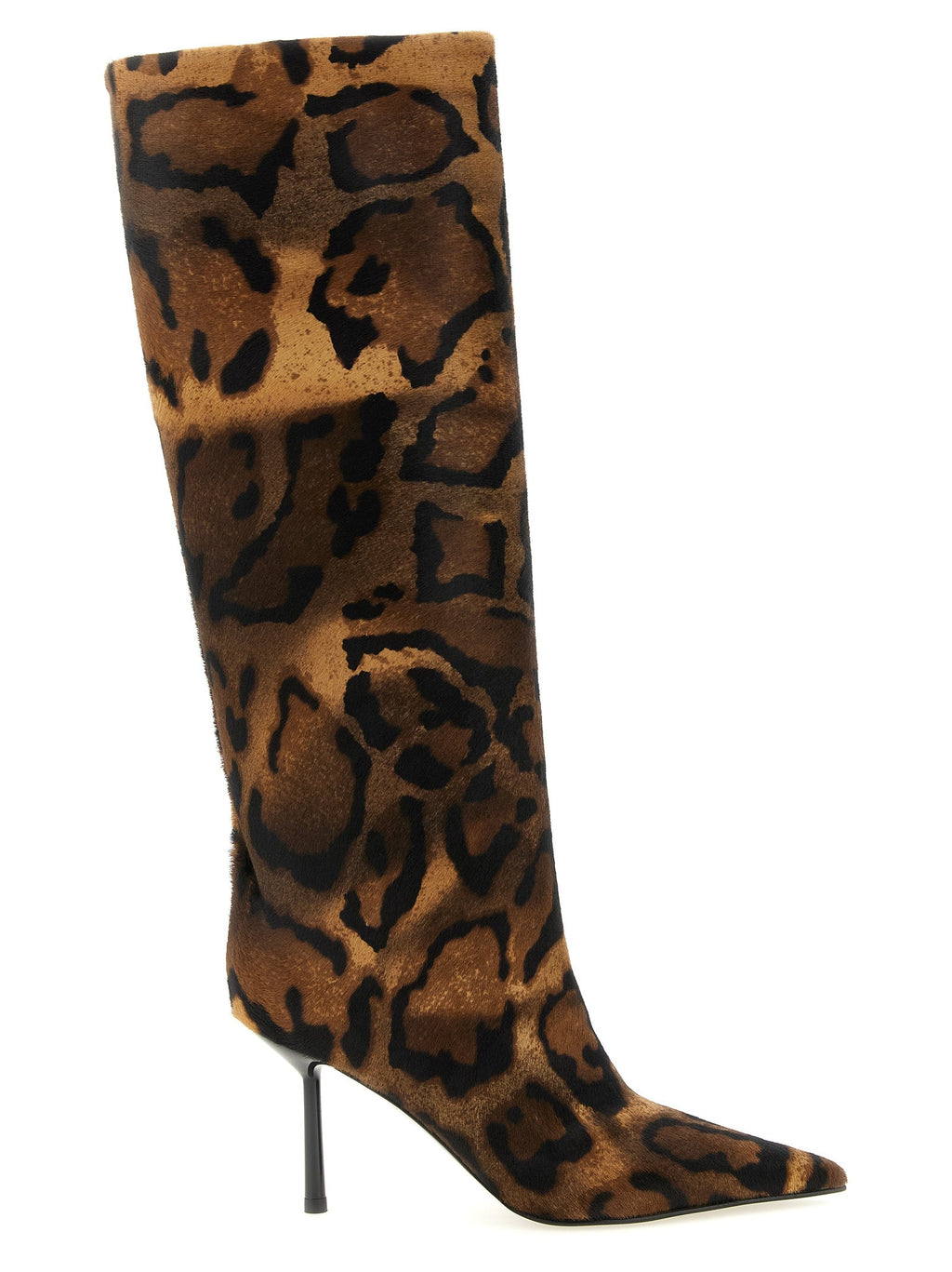 LE SILLA Brown Calfskin Over The Knee LE SILLA