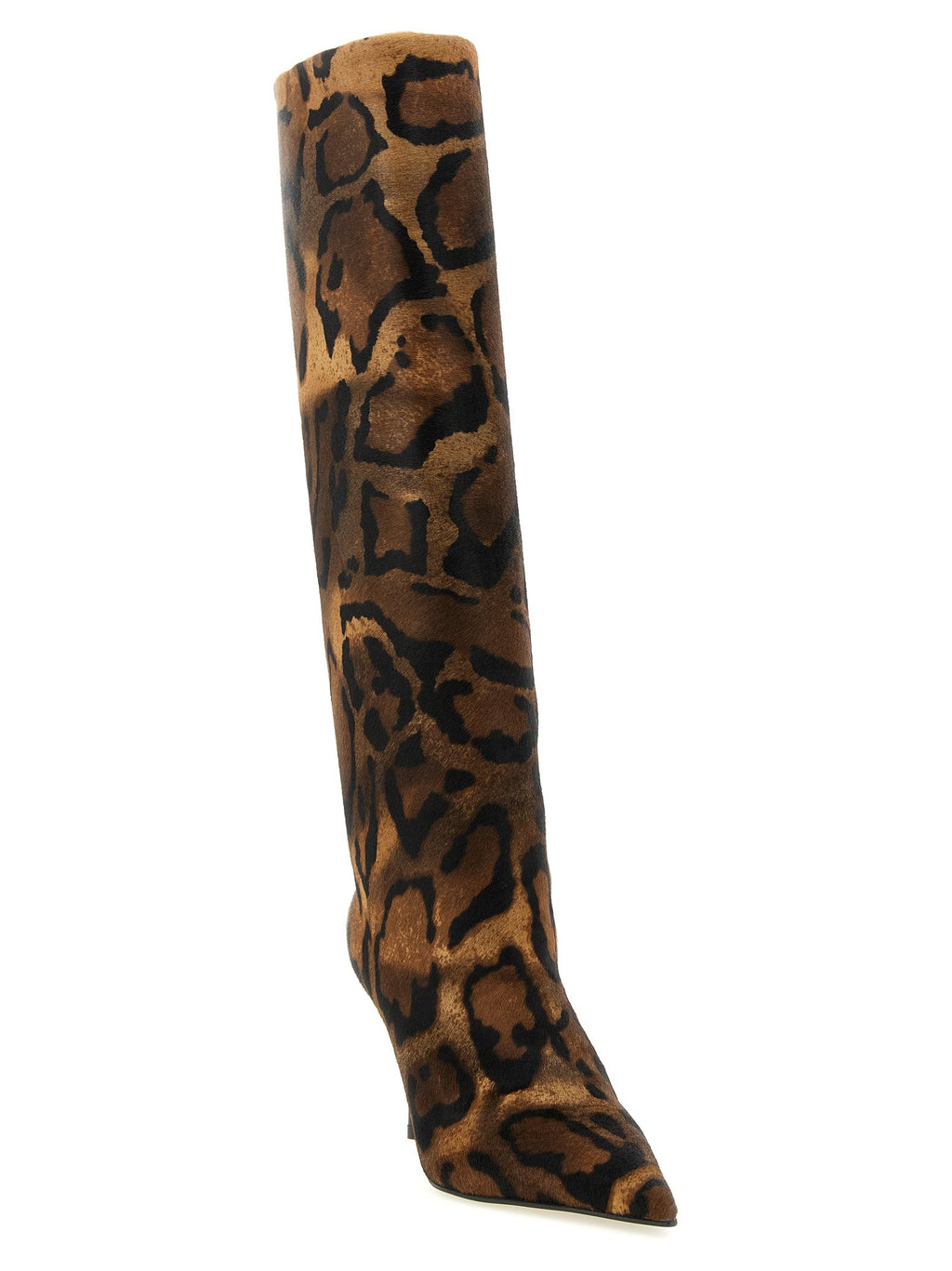 LE SILLA Brown Calfskin Over The Knee LE SILLA