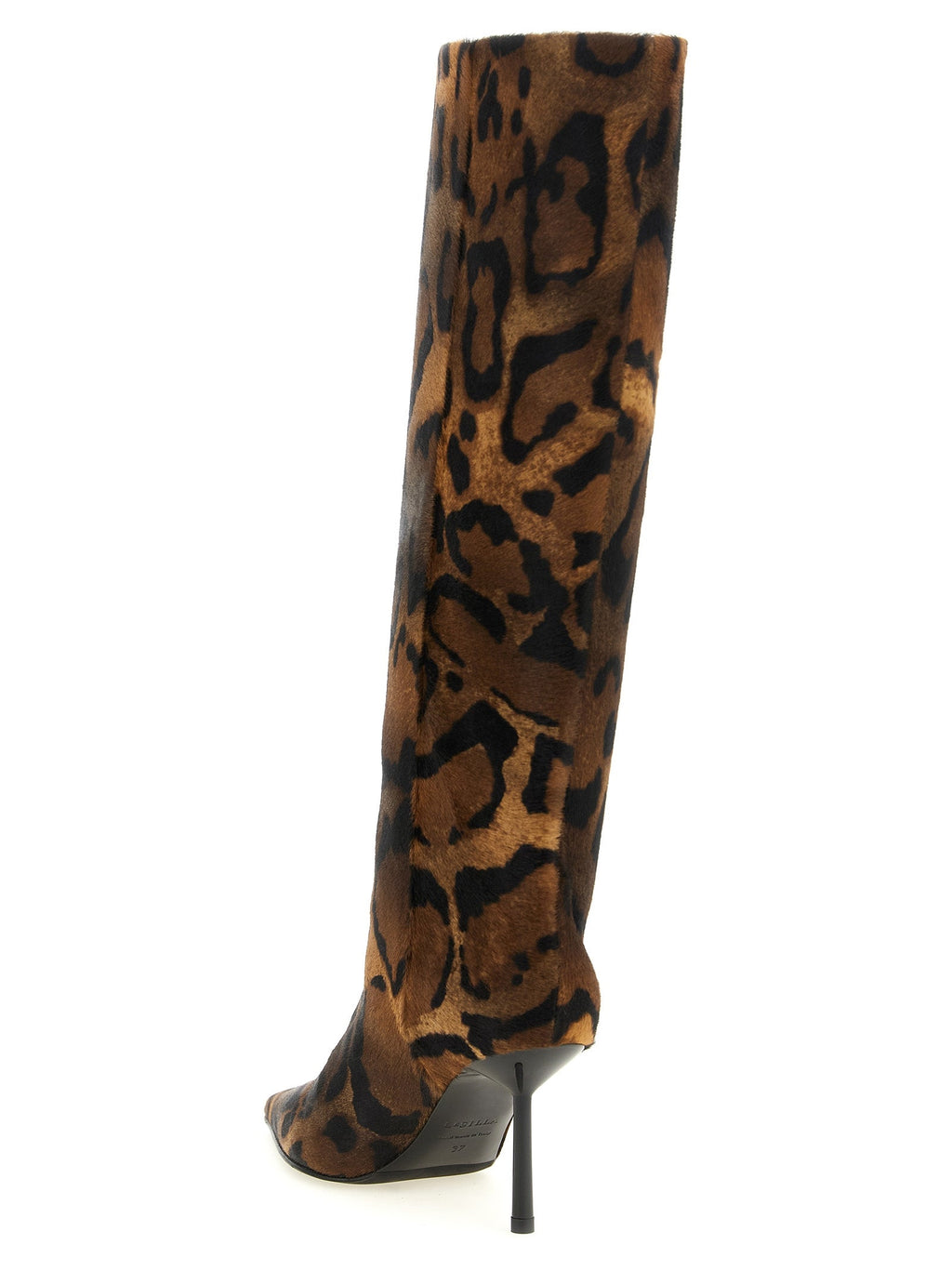 LE SILLA Brown Calfskin Over The Knee LE SILLA