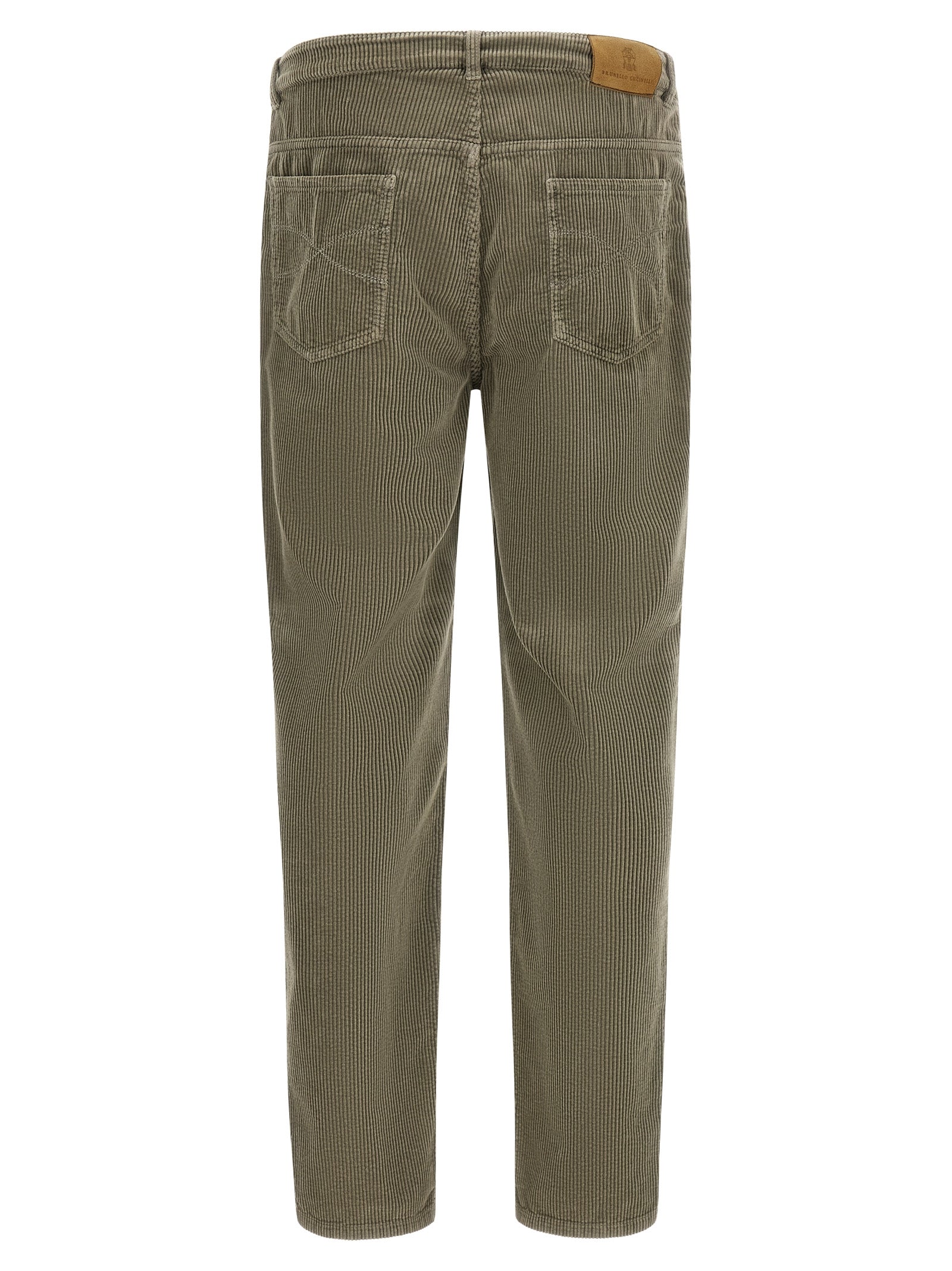 Brunello Cucinelli Bicolor Cotton Casual Pants