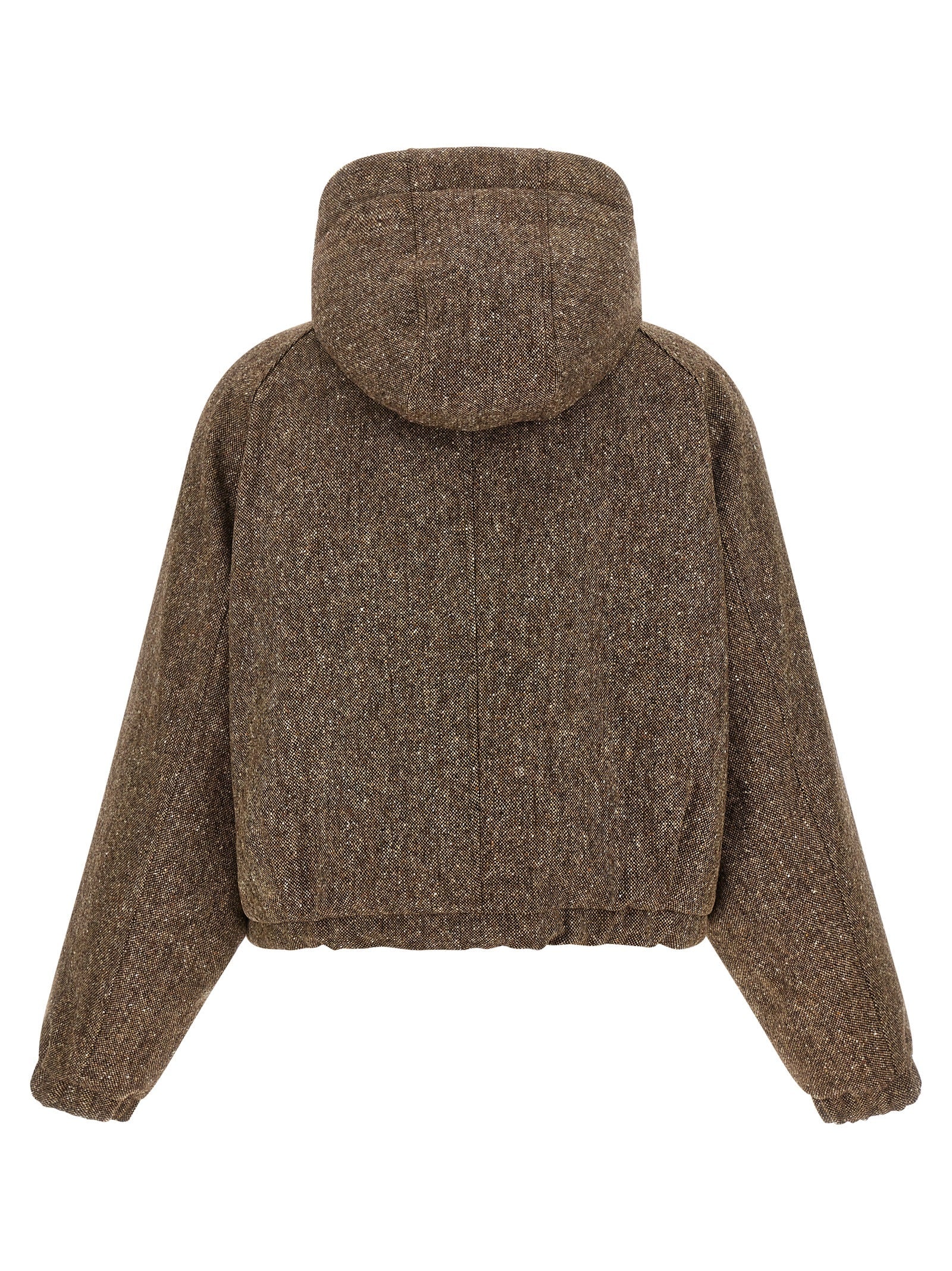 Brunello Cucinelli Brown Virgin Wool Full-Length Jacket
