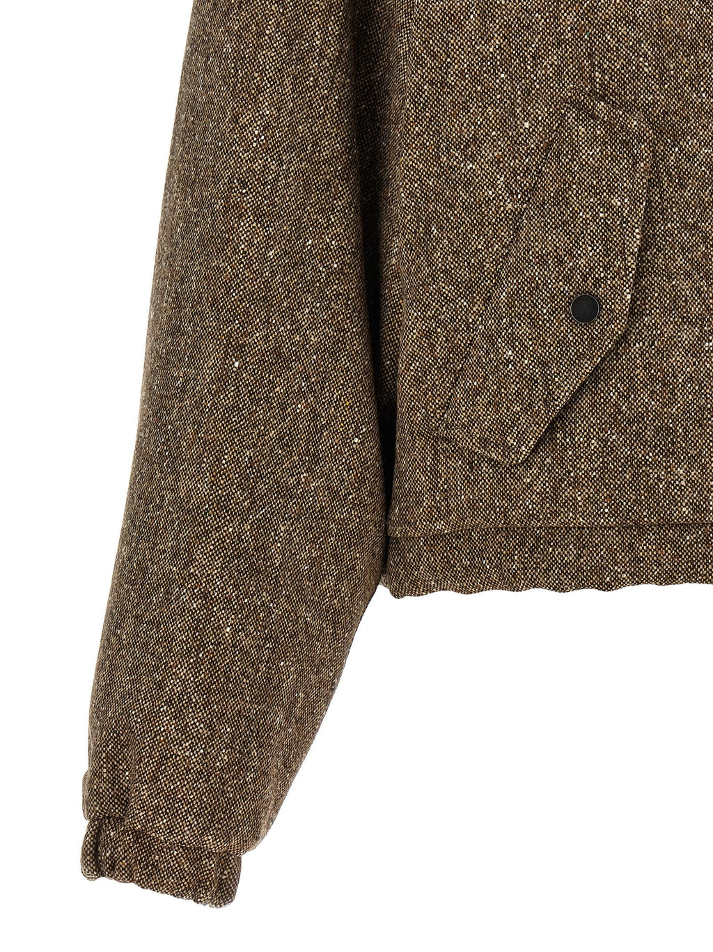 Brunello Cucinelli Brown Virgin Wool Full-Length Jacket