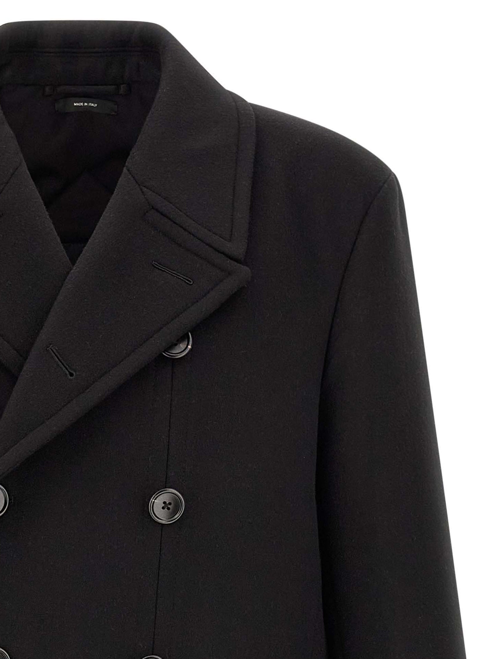 Tom Ford Black Virgin Wool Coat