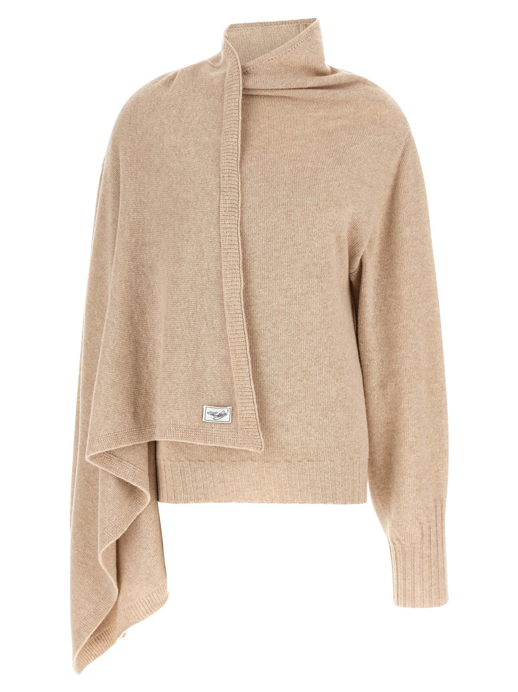 The Attico Beige Cashmere Cardigan