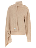 The Attico Beige Cashmere Cardigan