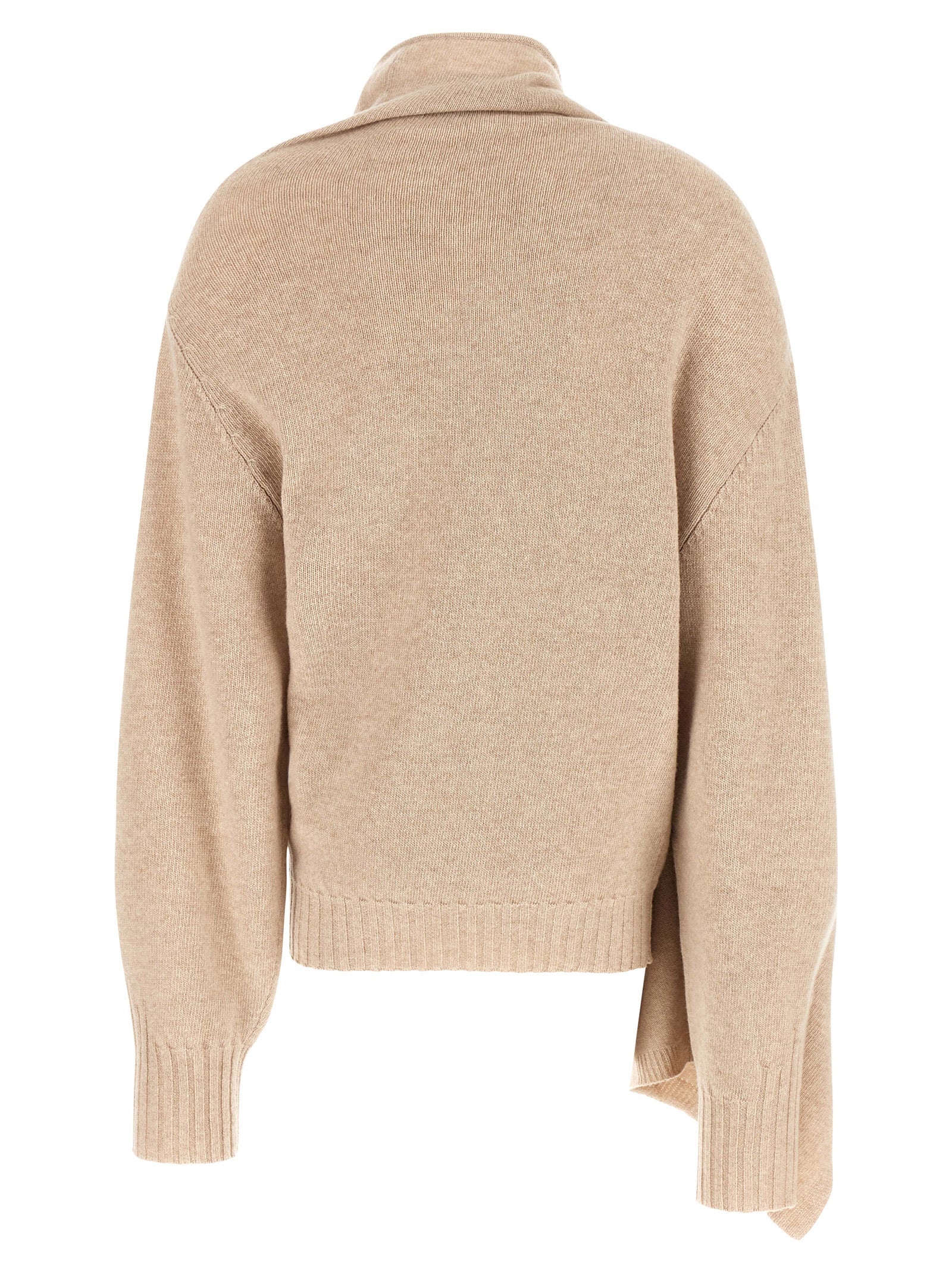 The Attico Beige Cashmere Cardigan