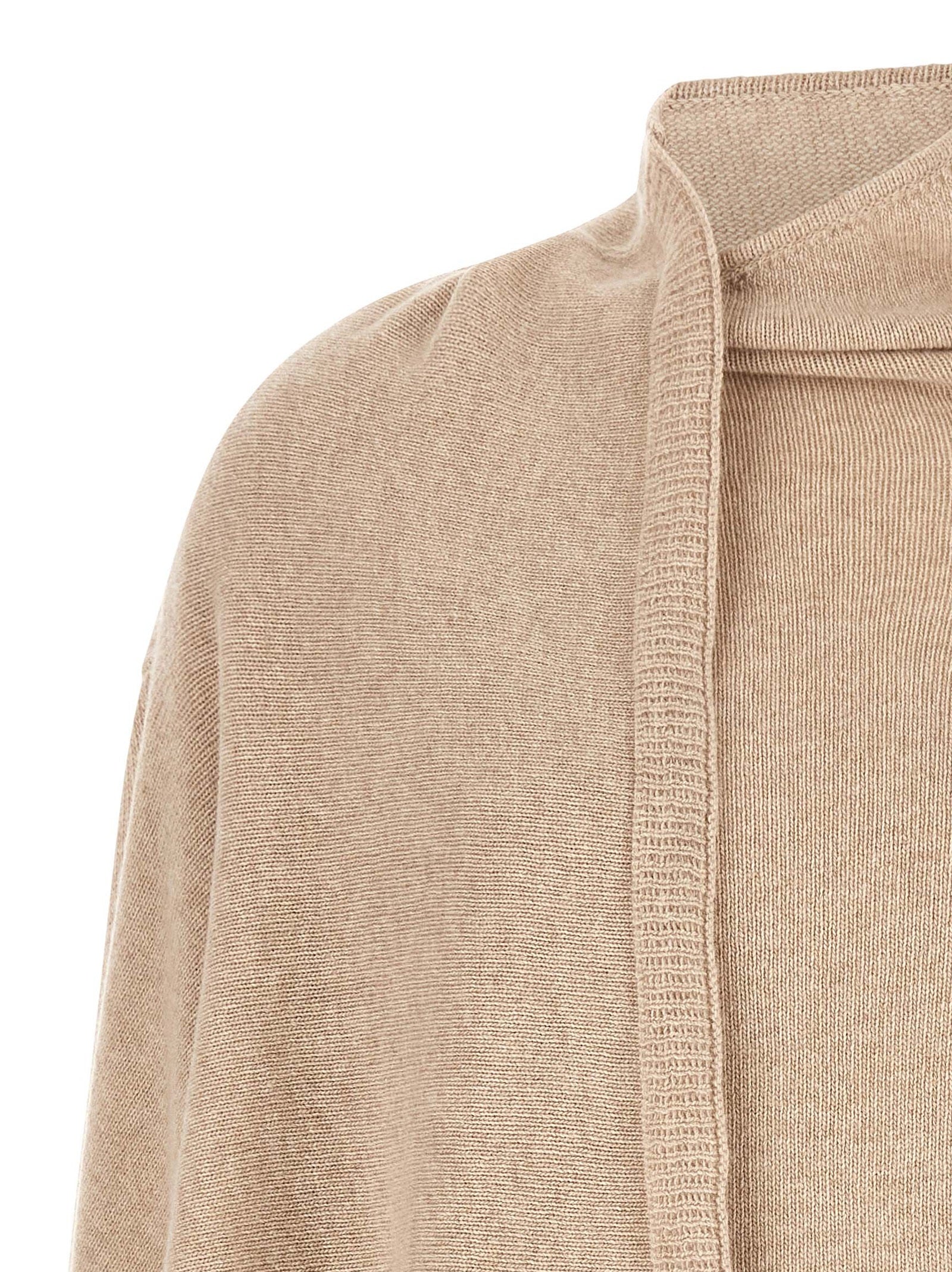The Attico Beige Cashmere Cardigan