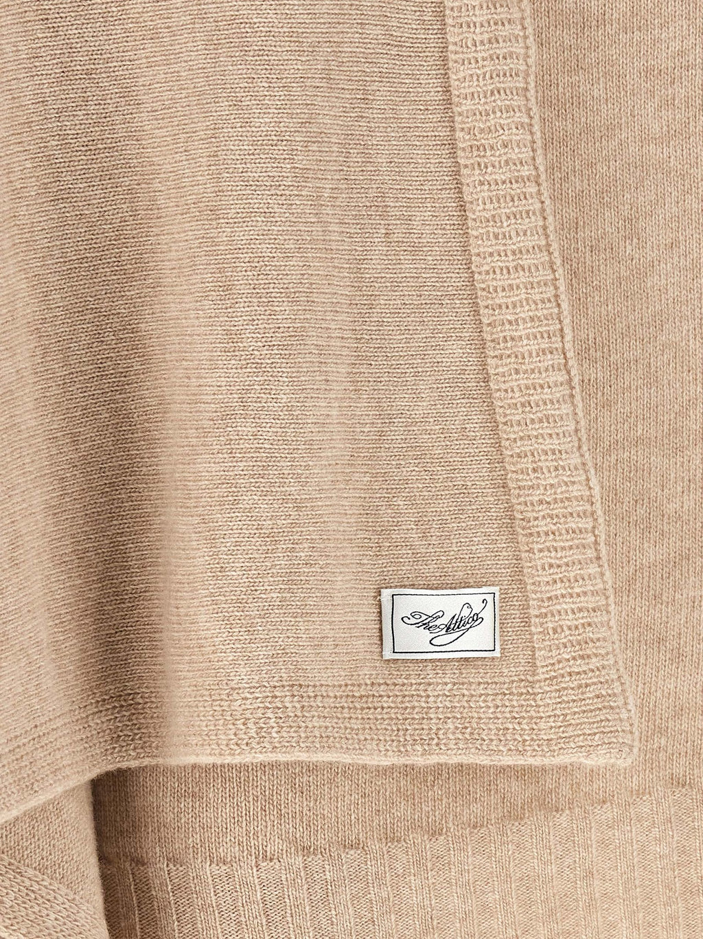 The Attico Beige Cashmere Cardigan