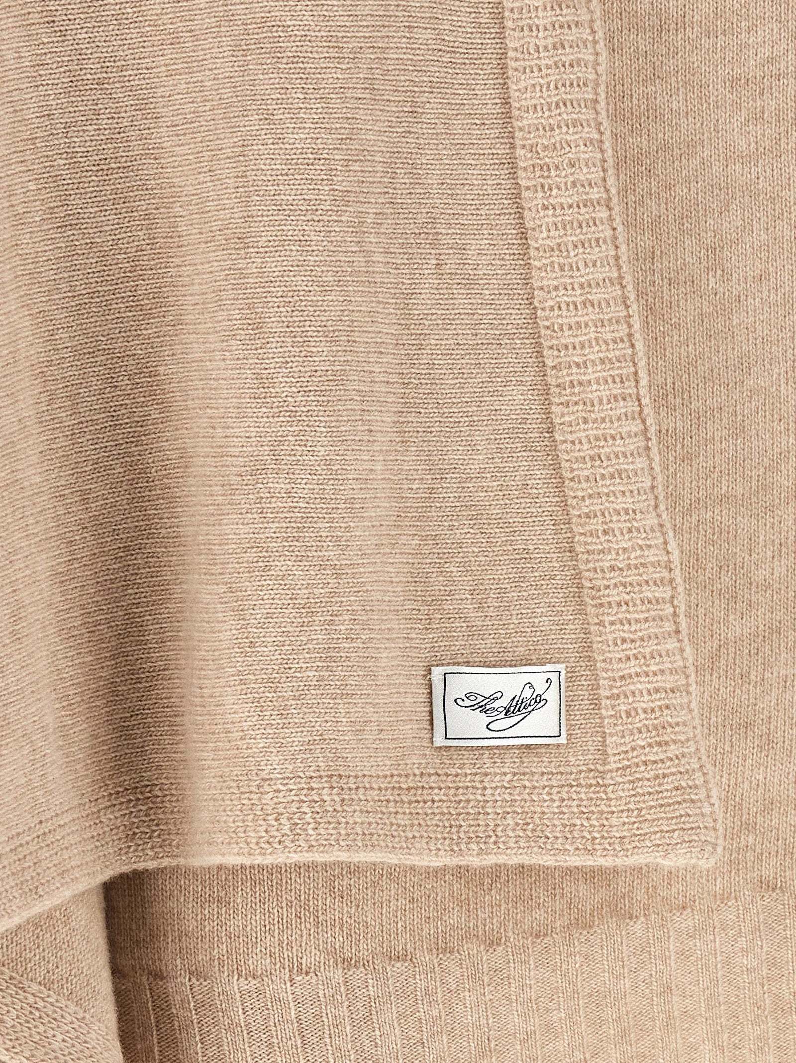 The Attico Beige Cashmere Cardigan