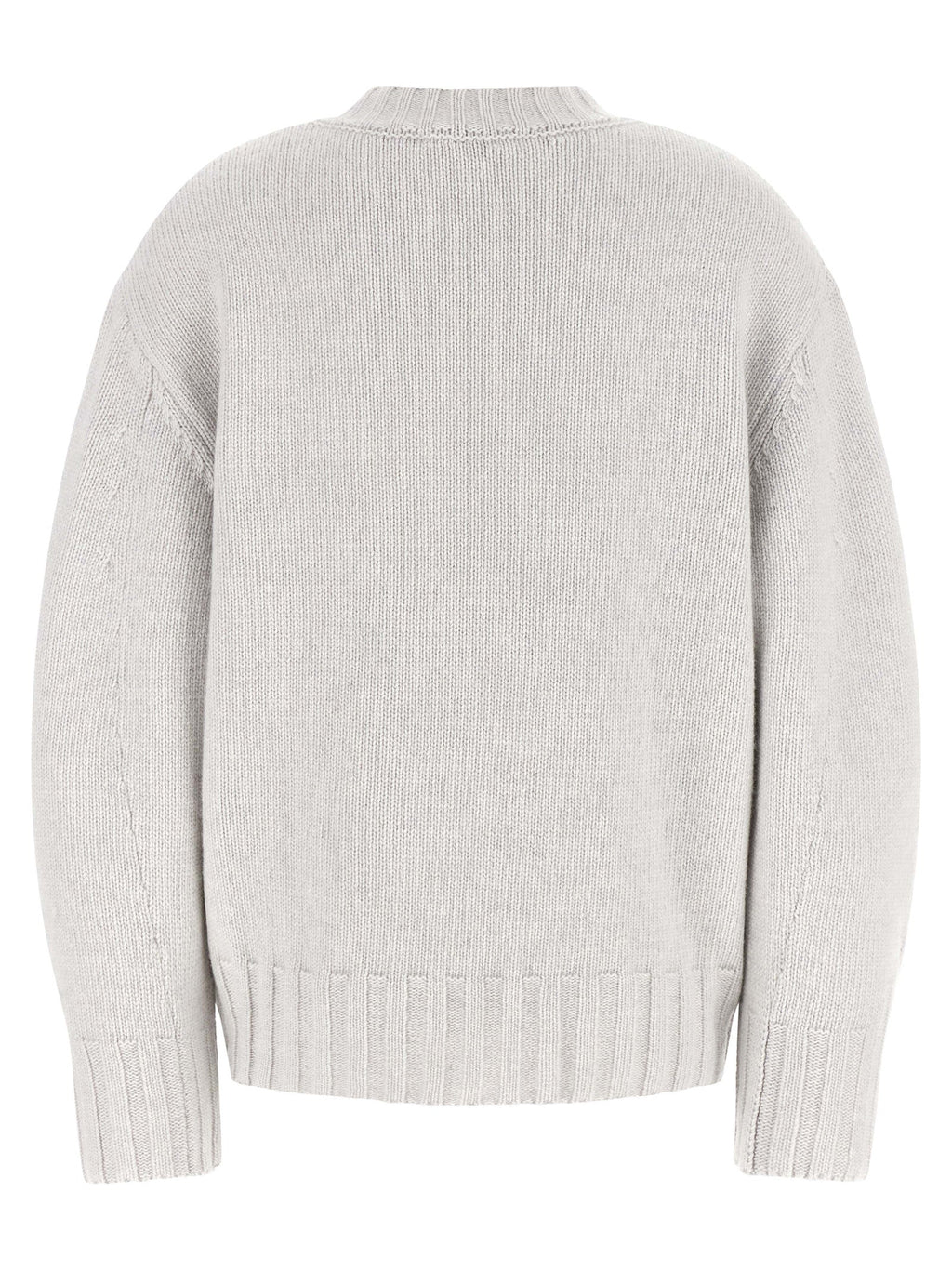 The Attico Gray Virgin Wool Cardigan The Attico