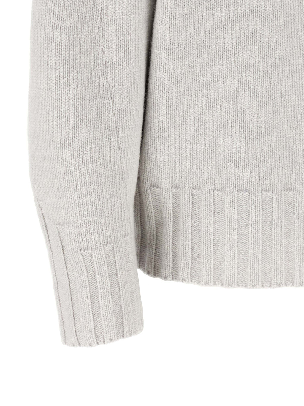 The Attico Gray Virgin Wool Cardigan The Attico