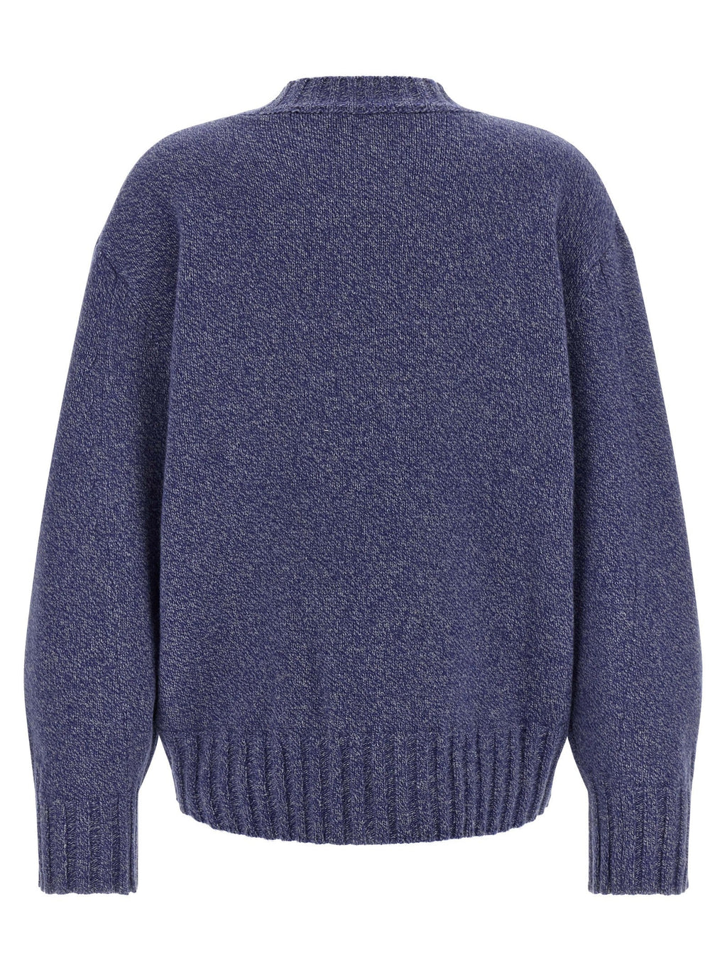 The Attico Blue Virgin Wool Cardigan
