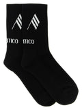 The Attico Bicolor Cotton Socks The Attico