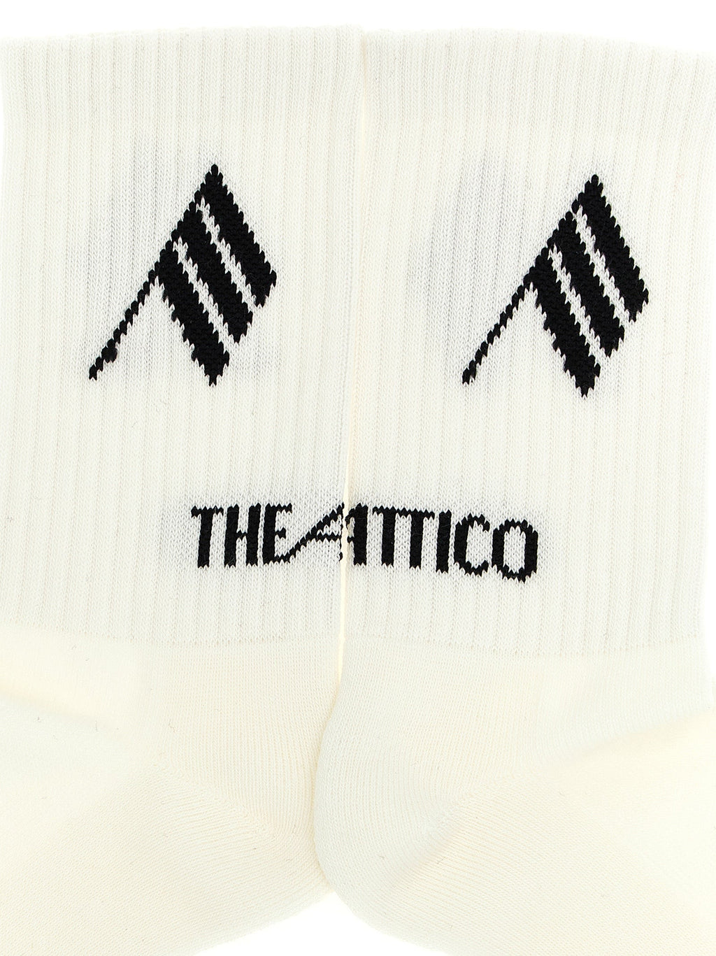 The Attico Bicolor Cotton Socks