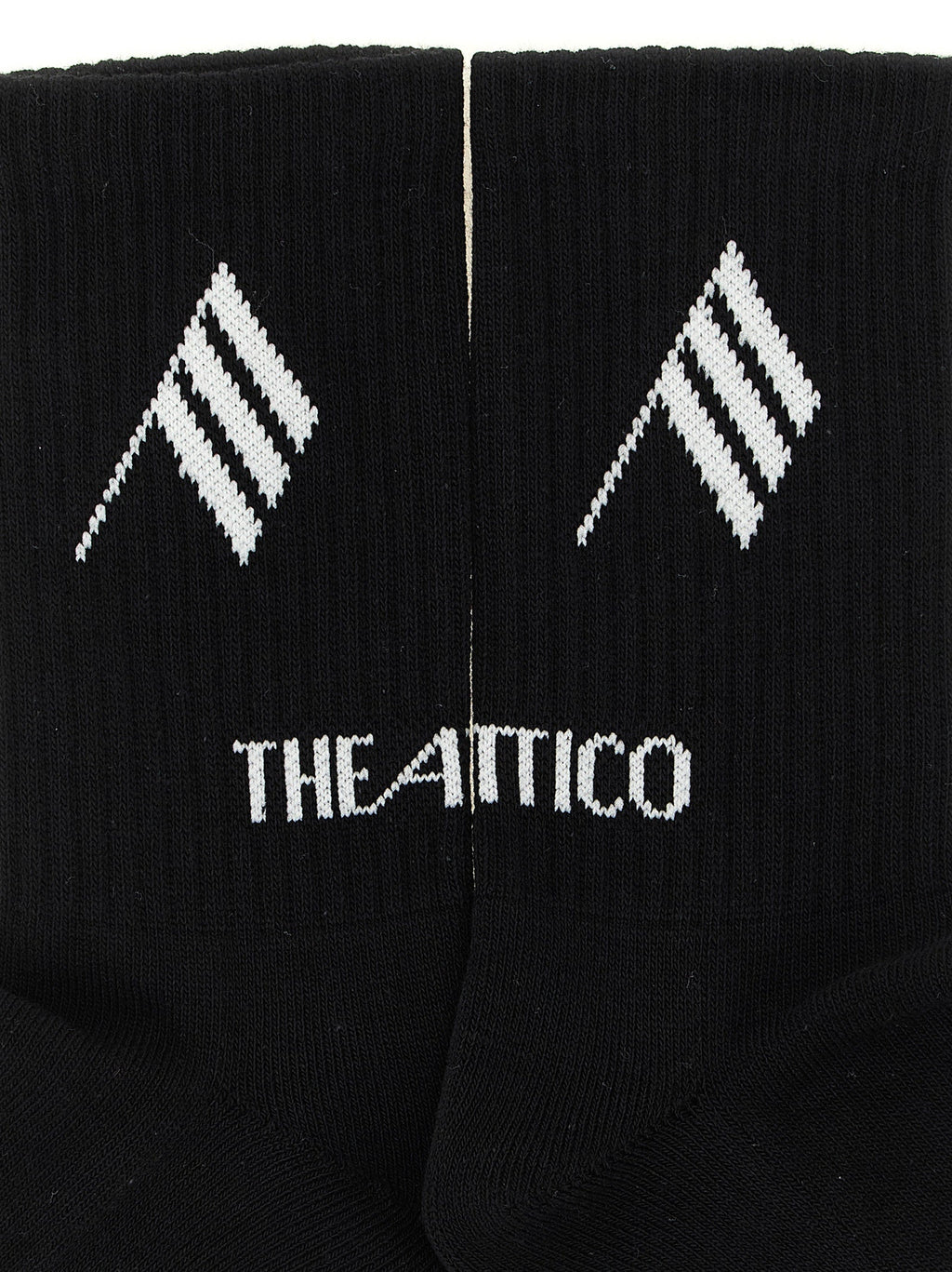 The Attico Bicolor Cotton Socks The Attico