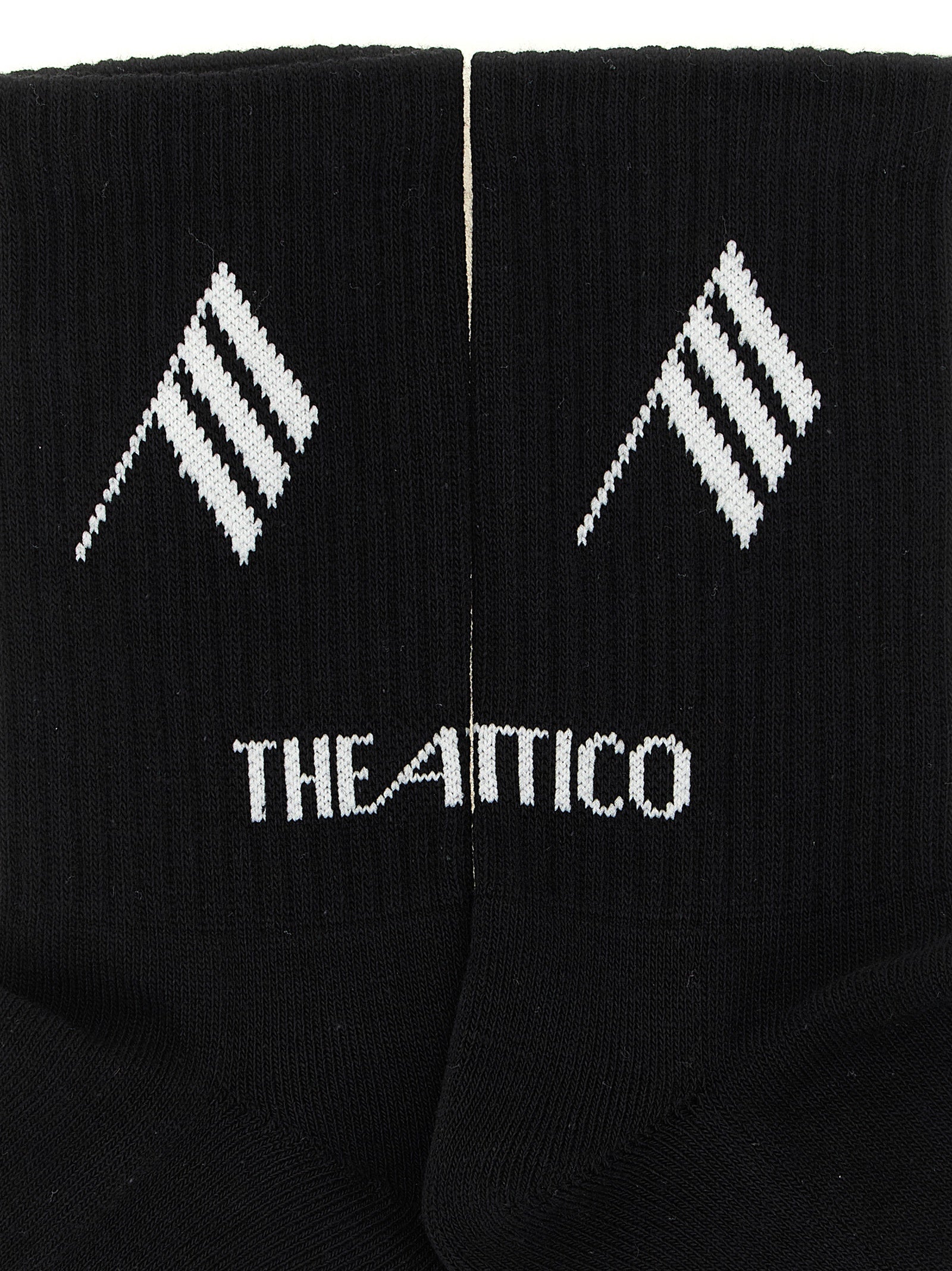 The Attico Bicolor Cotton Socks The Attico