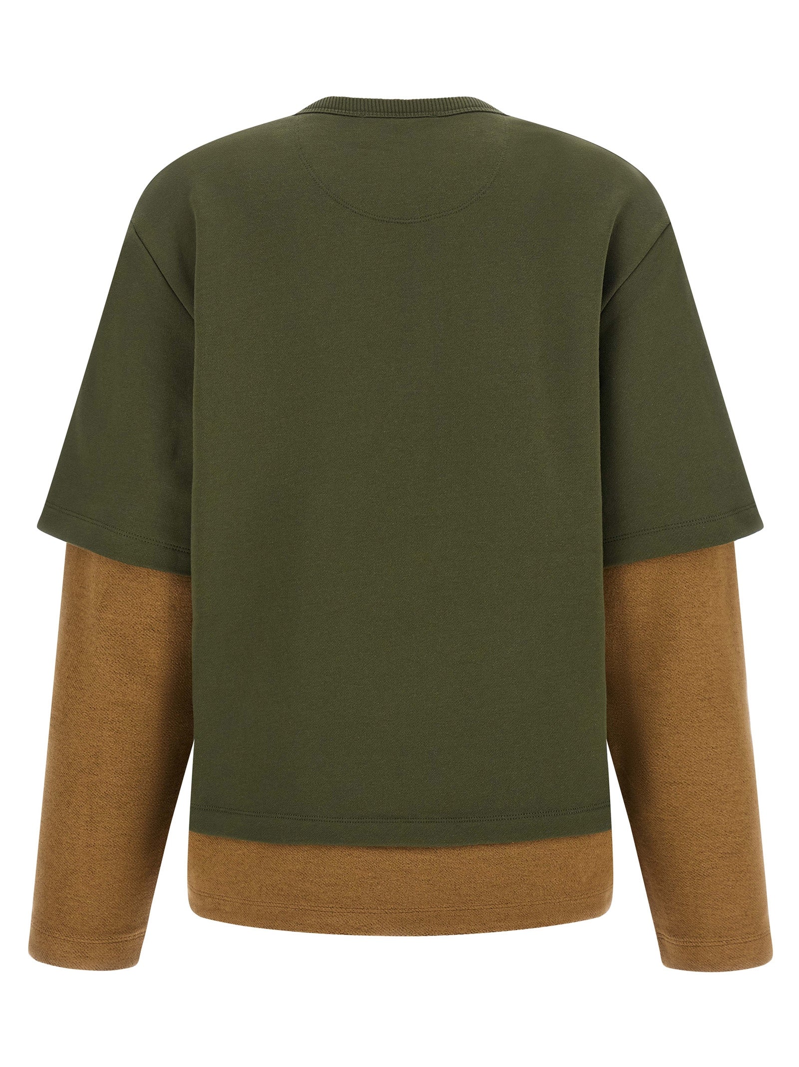 The Attico Bicolor Cotton Sweatshirt The Attico