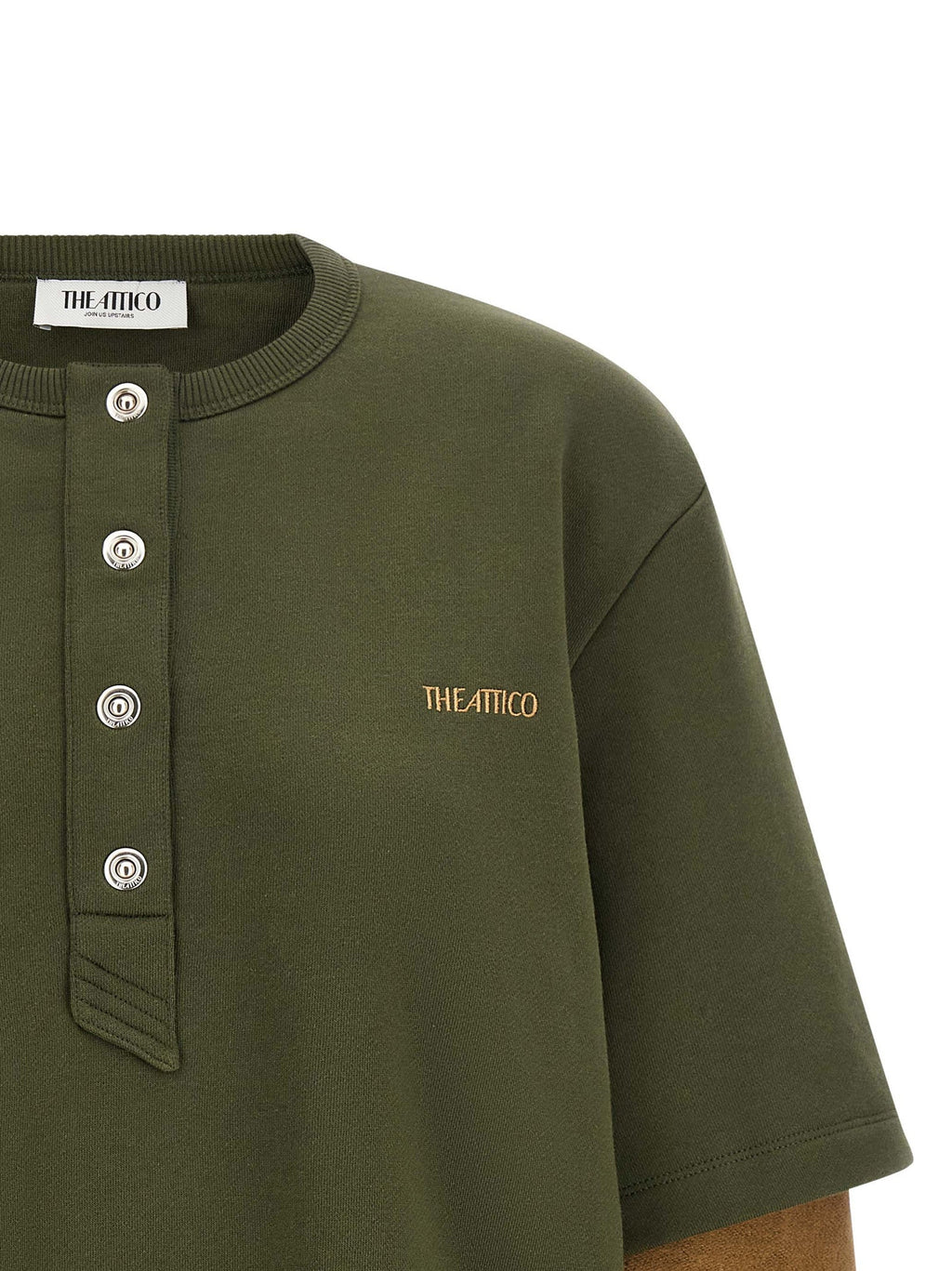 The Attico Bicolor Cotton Sweatshirt The Attico