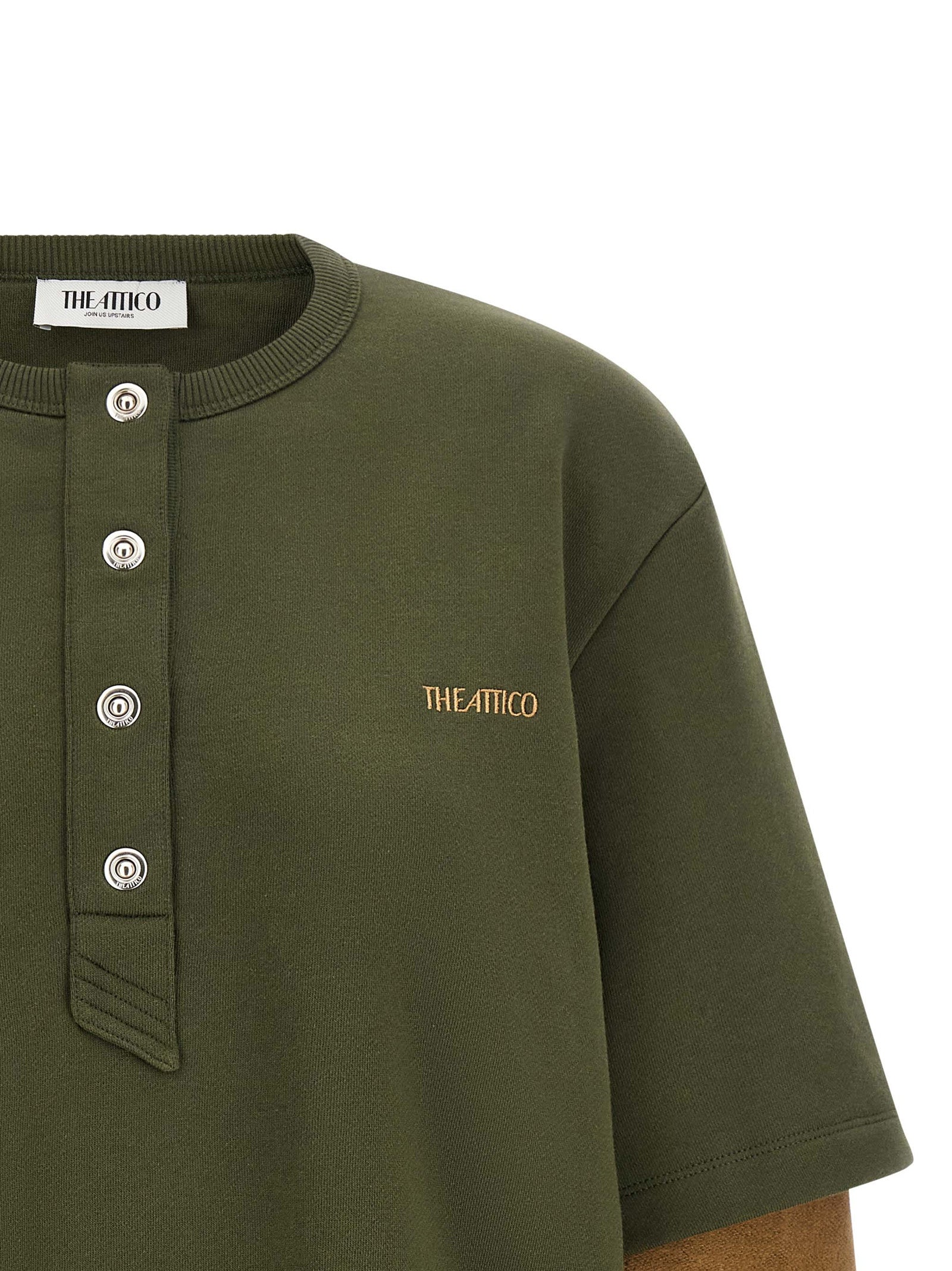 The Attico Bicolor Cotton Sweatshirt The Attico