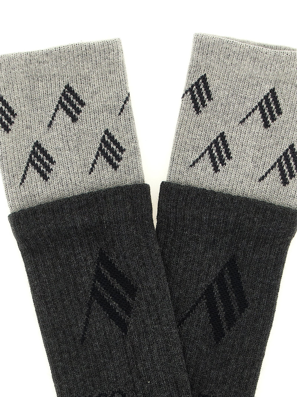 The Attico Gray Cotton Socks
