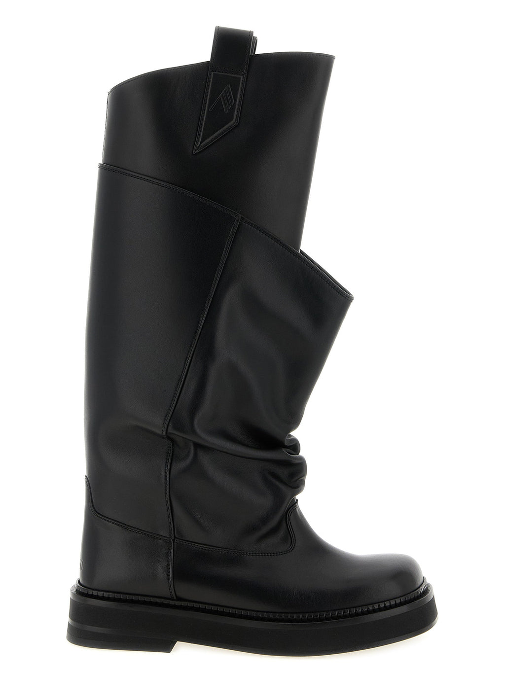 The Attico Black Calfskin Over The Knee The Attico