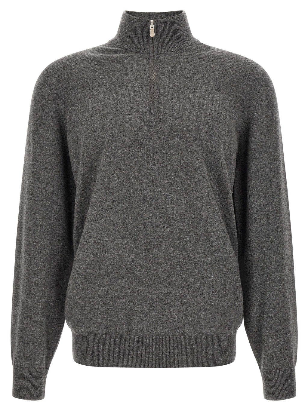 Brunello Cucinelli Gray Cashmere Cardigan