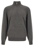 Brunello Cucinelli Gray Cashmere Cardigan