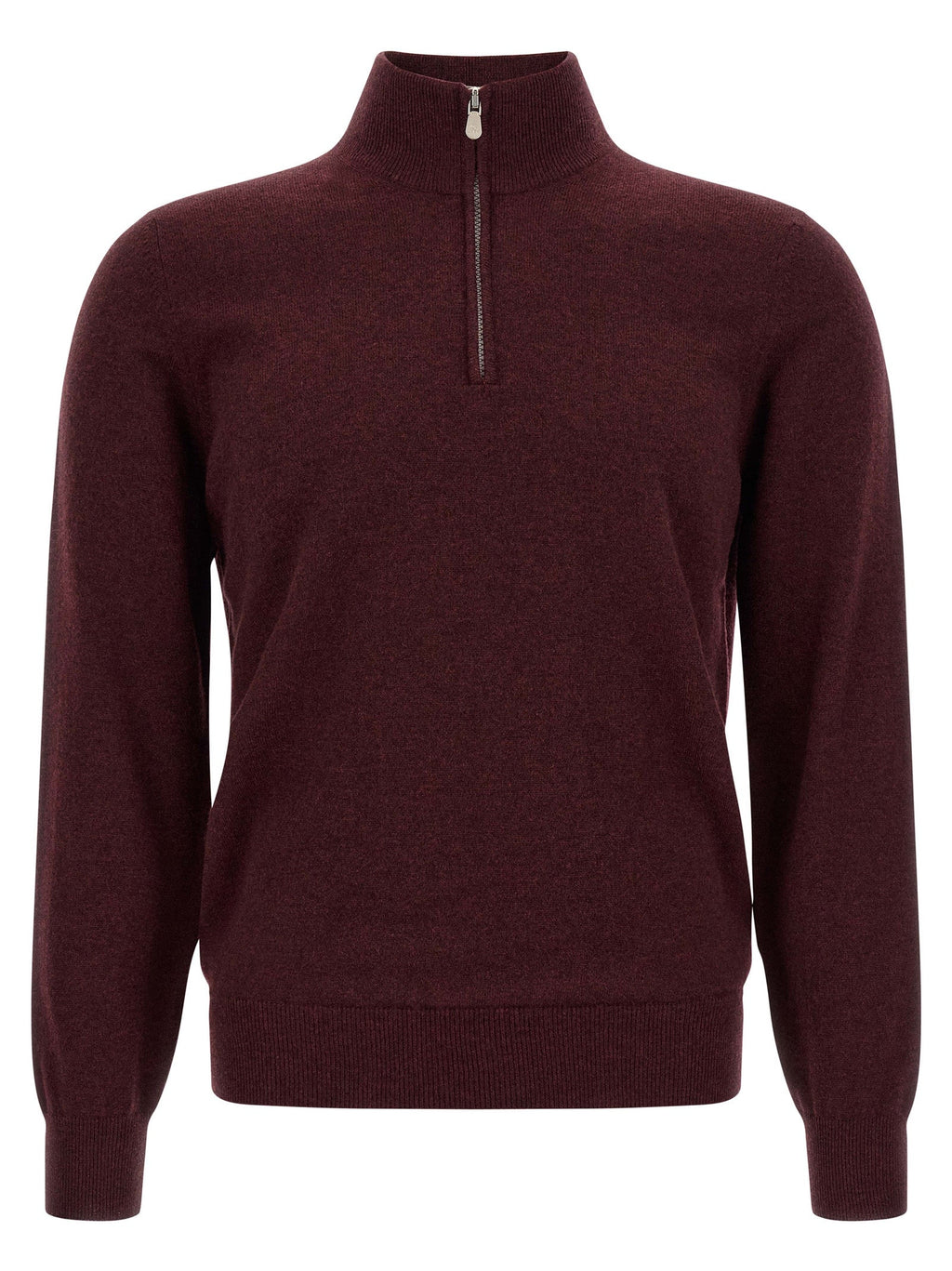 Brunello Cucinelli Bordeaux Cashmere Cardigan
