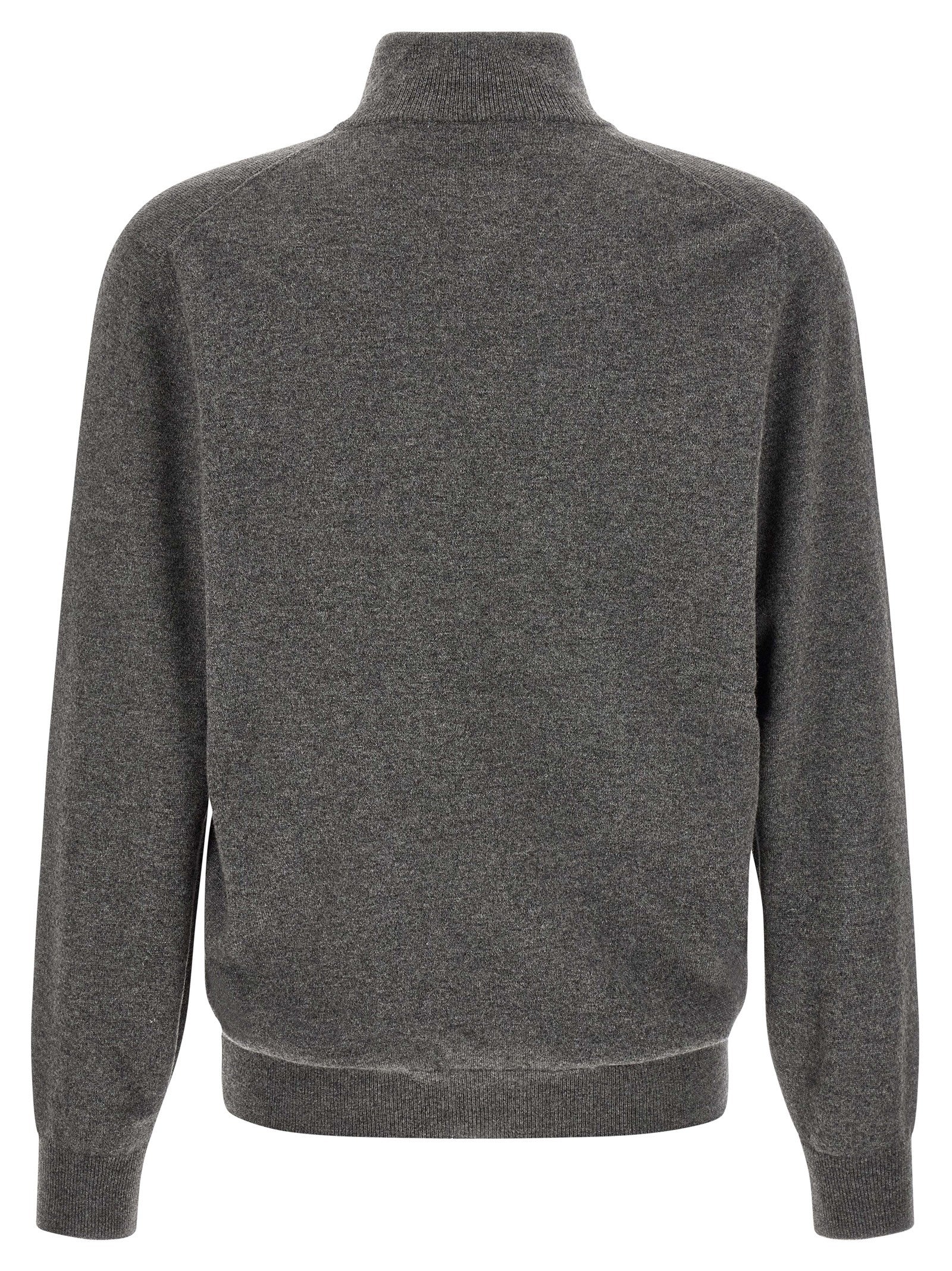 Brunello Cucinelli Gray Cashmere Cardigan
