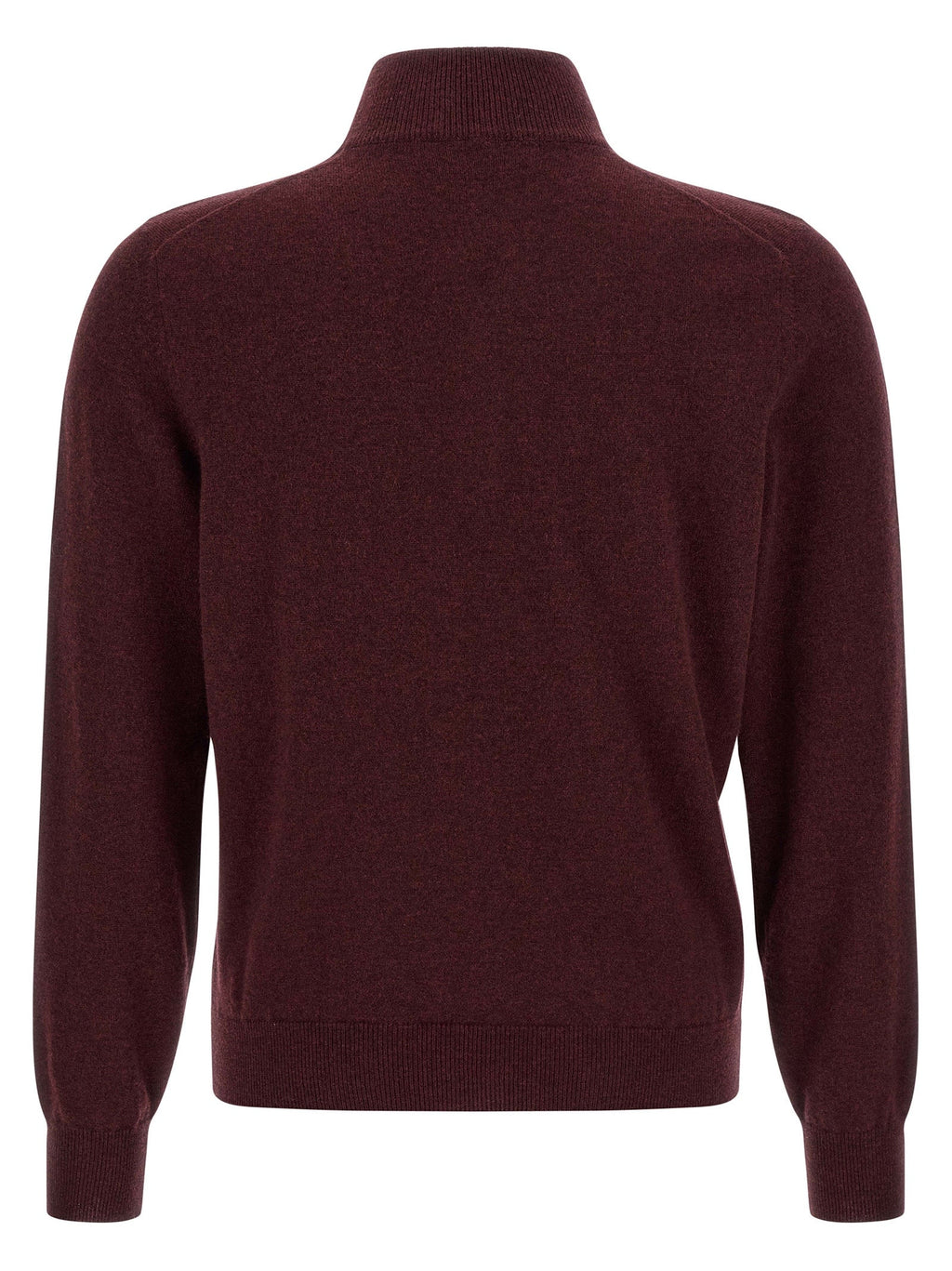 Brunello Cucinelli Bordeaux Cashmere Cardigan