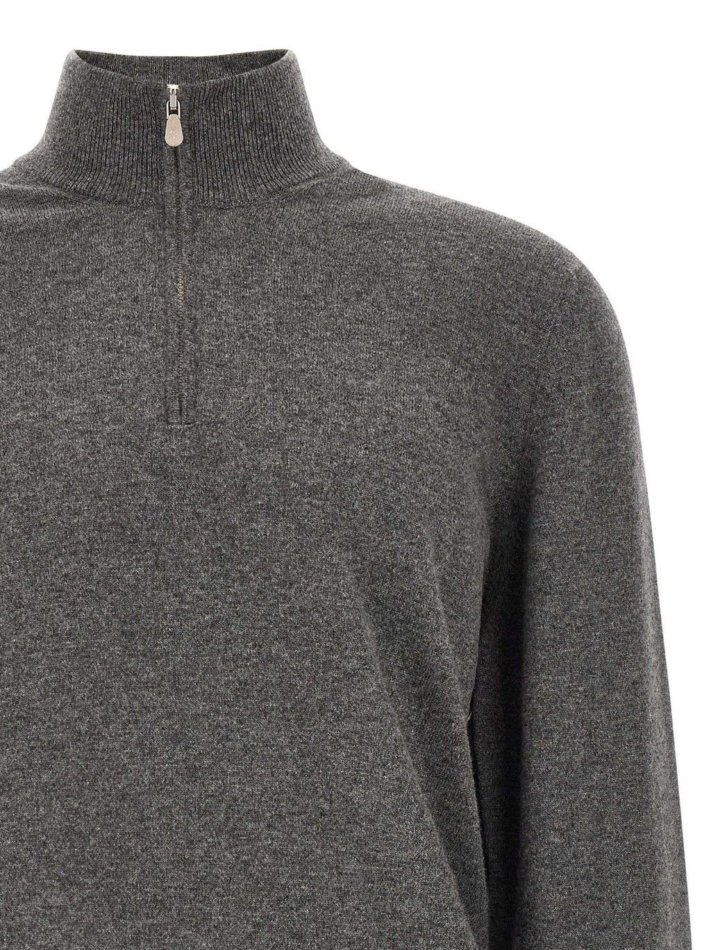 Brunello Cucinelli Gray Cashmere Cardigan