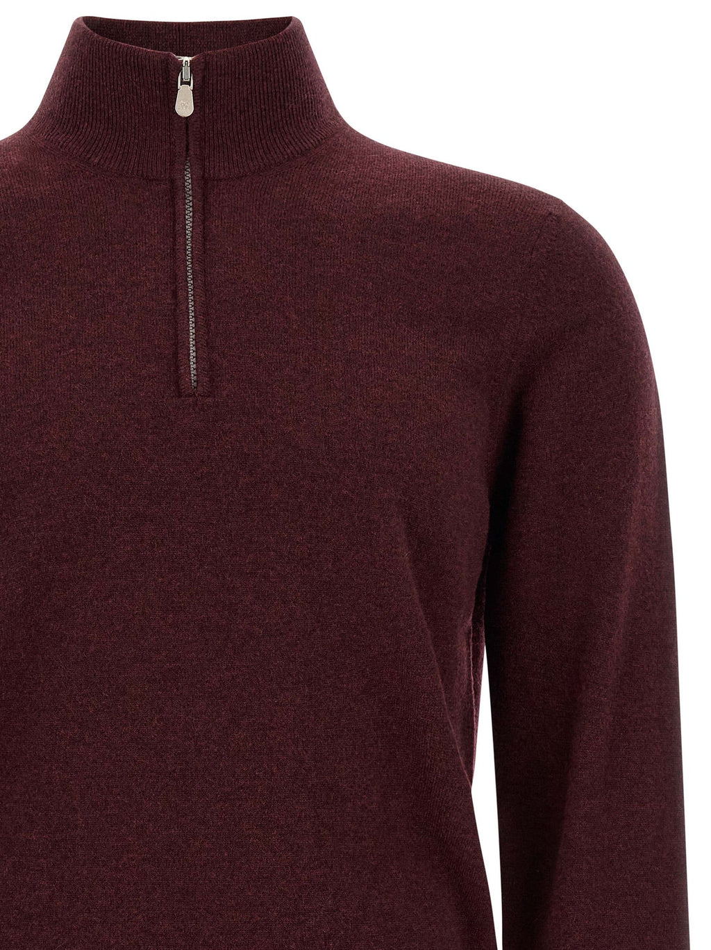 Brunello Cucinelli Bordeaux Cashmere Cardigan