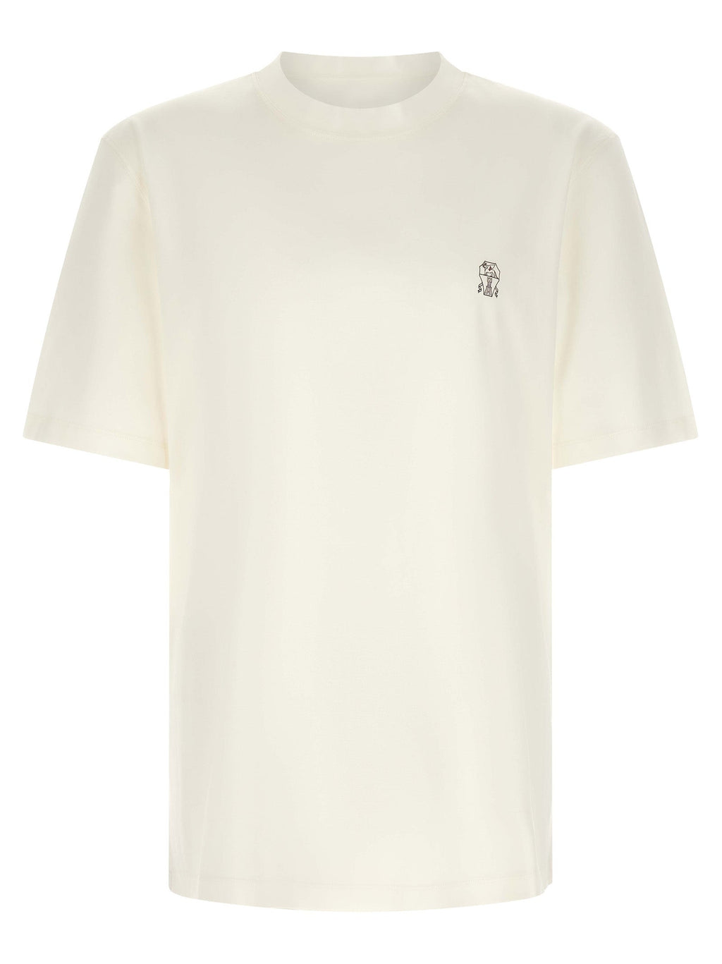 Brunello Cucinelli White Cotton T-Shirt