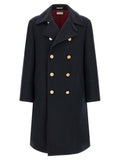 Brunello Cucinelli Blue Cashmere Coat Brunello Cucinelli