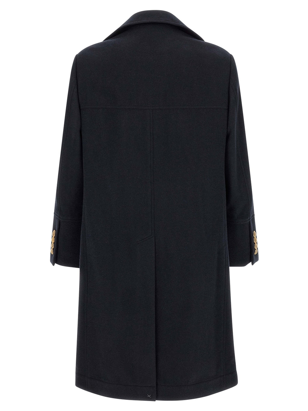 Brunello Cucinelli Blue Cashmere Coat Brunello Cucinelli