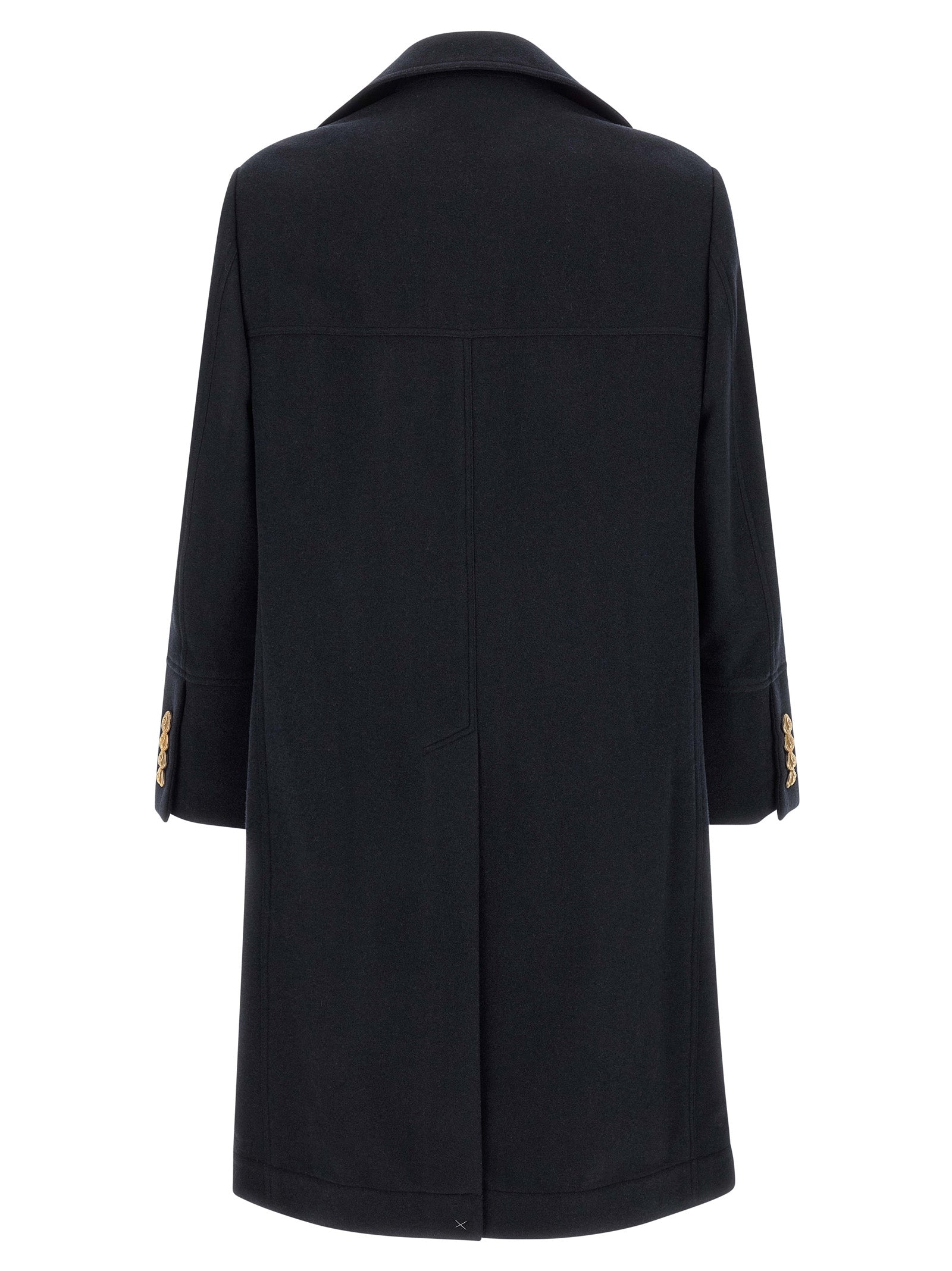 Brunello Cucinelli Blue Cashmere Coat Brunello Cucinelli