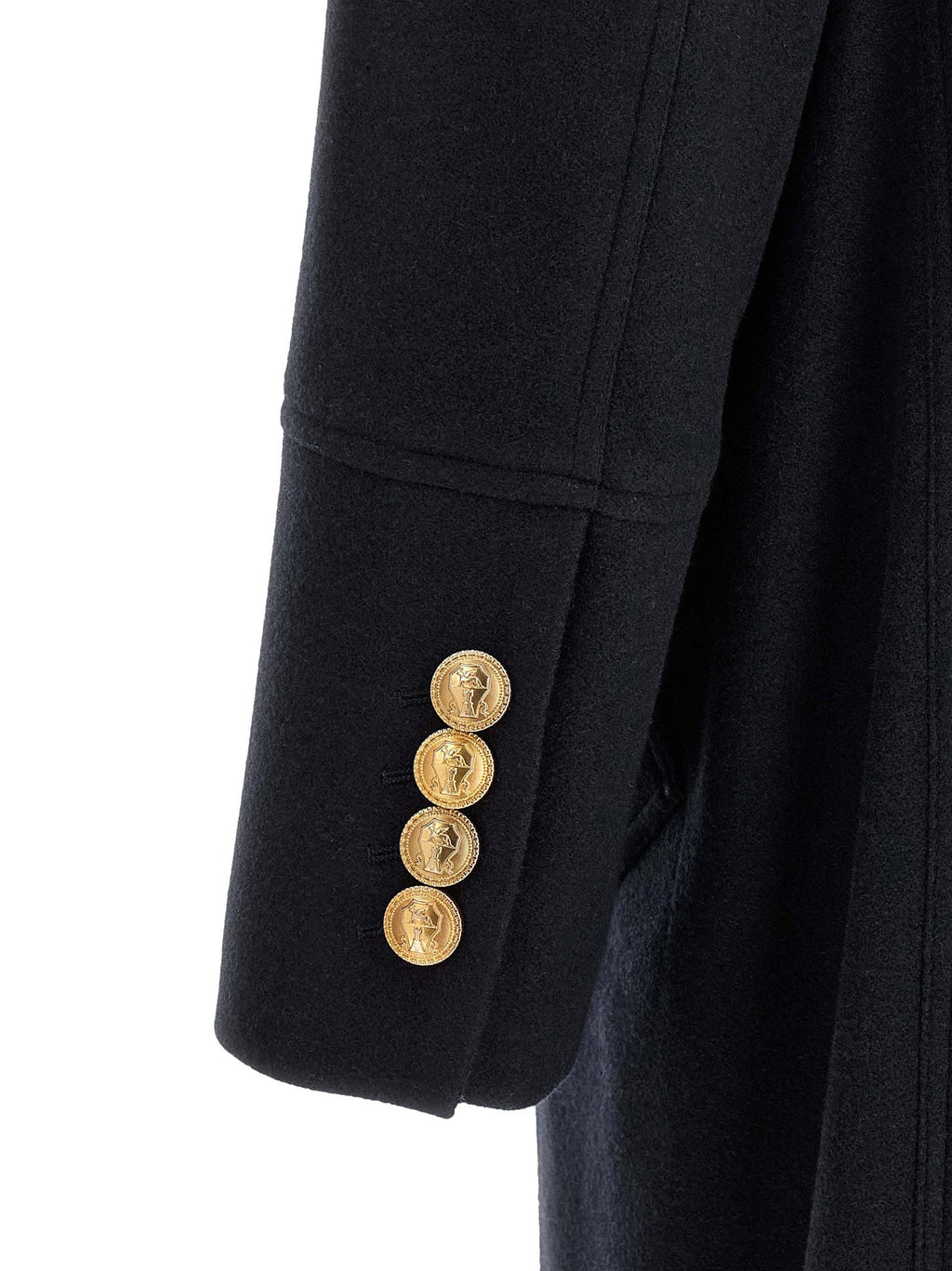 Brunello Cucinelli Blue Cashmere Coat Brunello Cucinelli