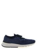 Brunello Cucinelli Blue Cotton Athletic Sneakers