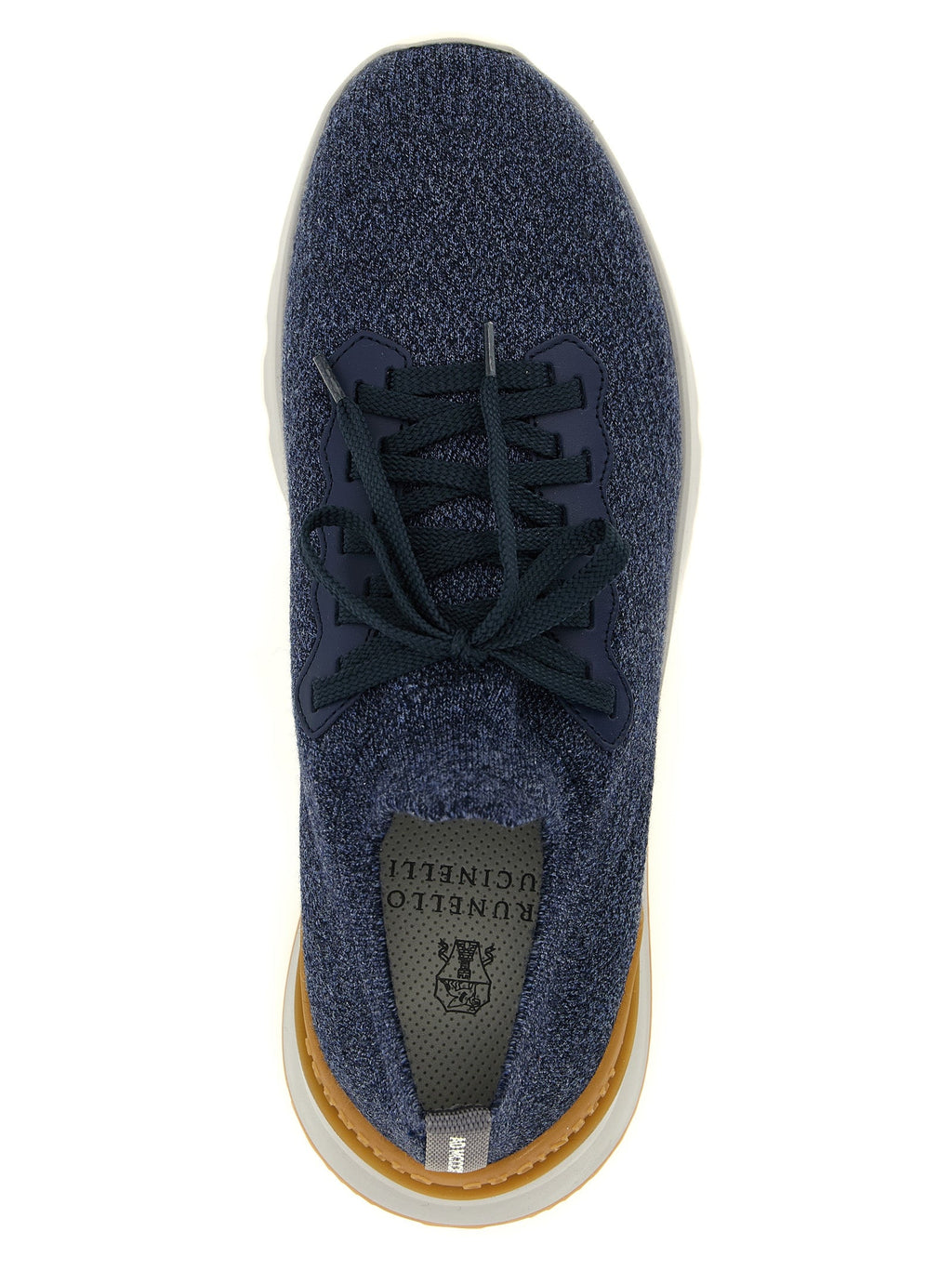 Brunello Cucinelli Blue Wool Athletic Sneakers