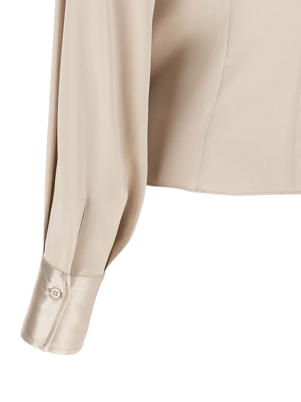 Brunello Cucinelli Beige Silk Blouse