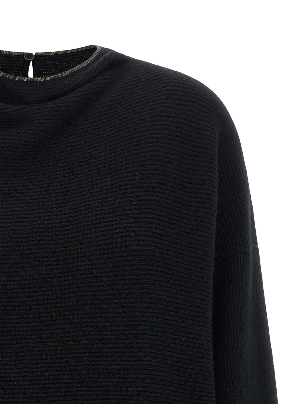 Brunello Cucinelli Black Virgin Wool Short Dress