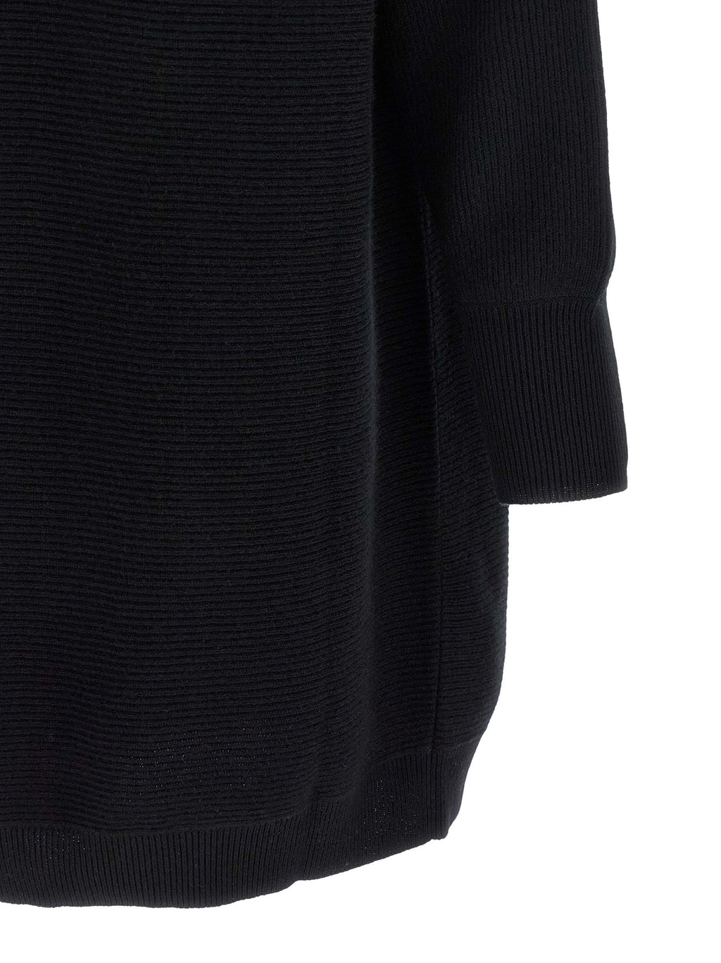 Brunello Cucinelli Black Virgin Wool Short Dress