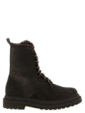 Brunello Cucinelli Brown Calfskin Lace-Up Boots